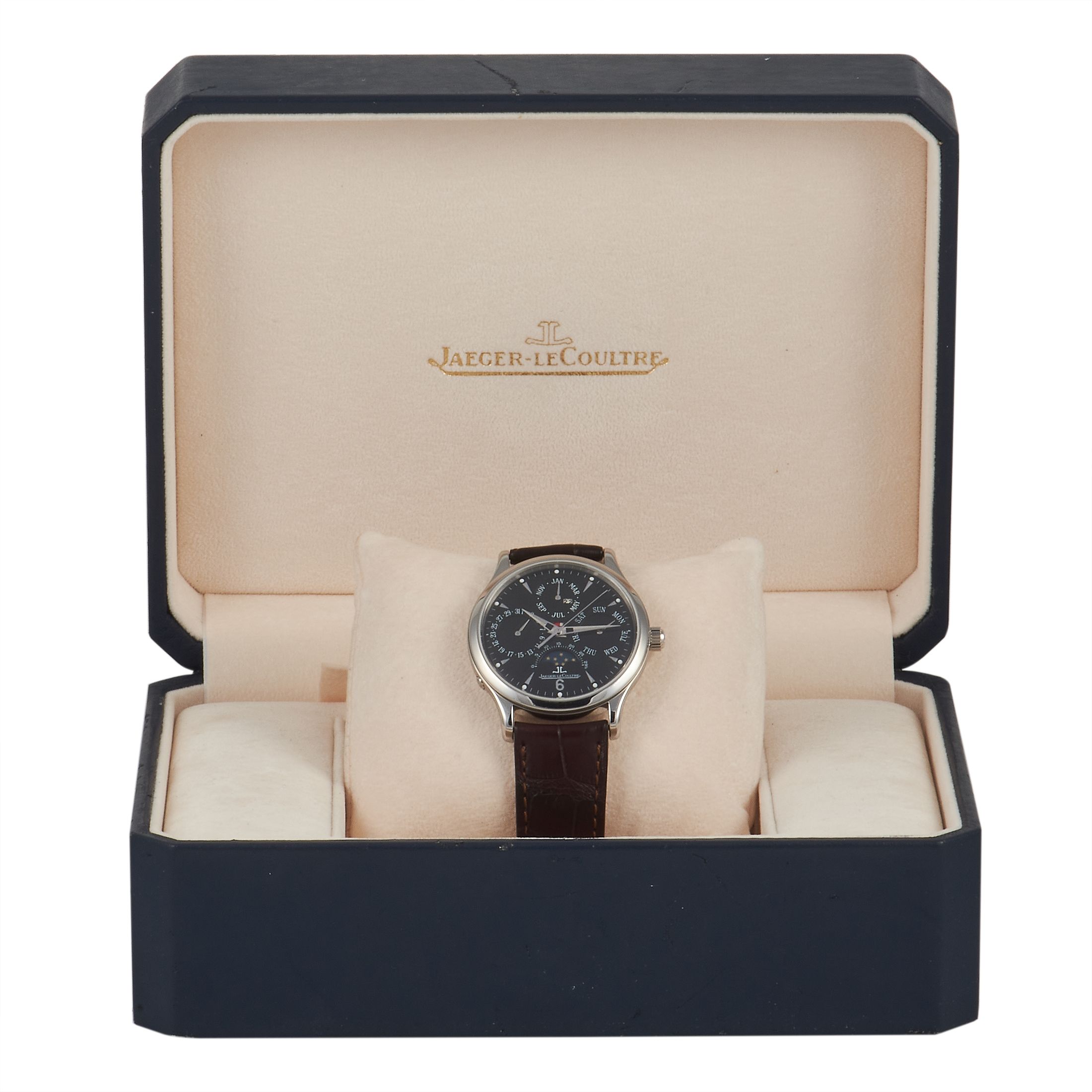 Jaeger-LeCoultre 37.2 mm Master Control Perpetual Calendar 18K White Gold Watch 12129820