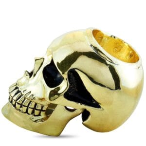 King Baby Skull Brass Alloy Candle Holder