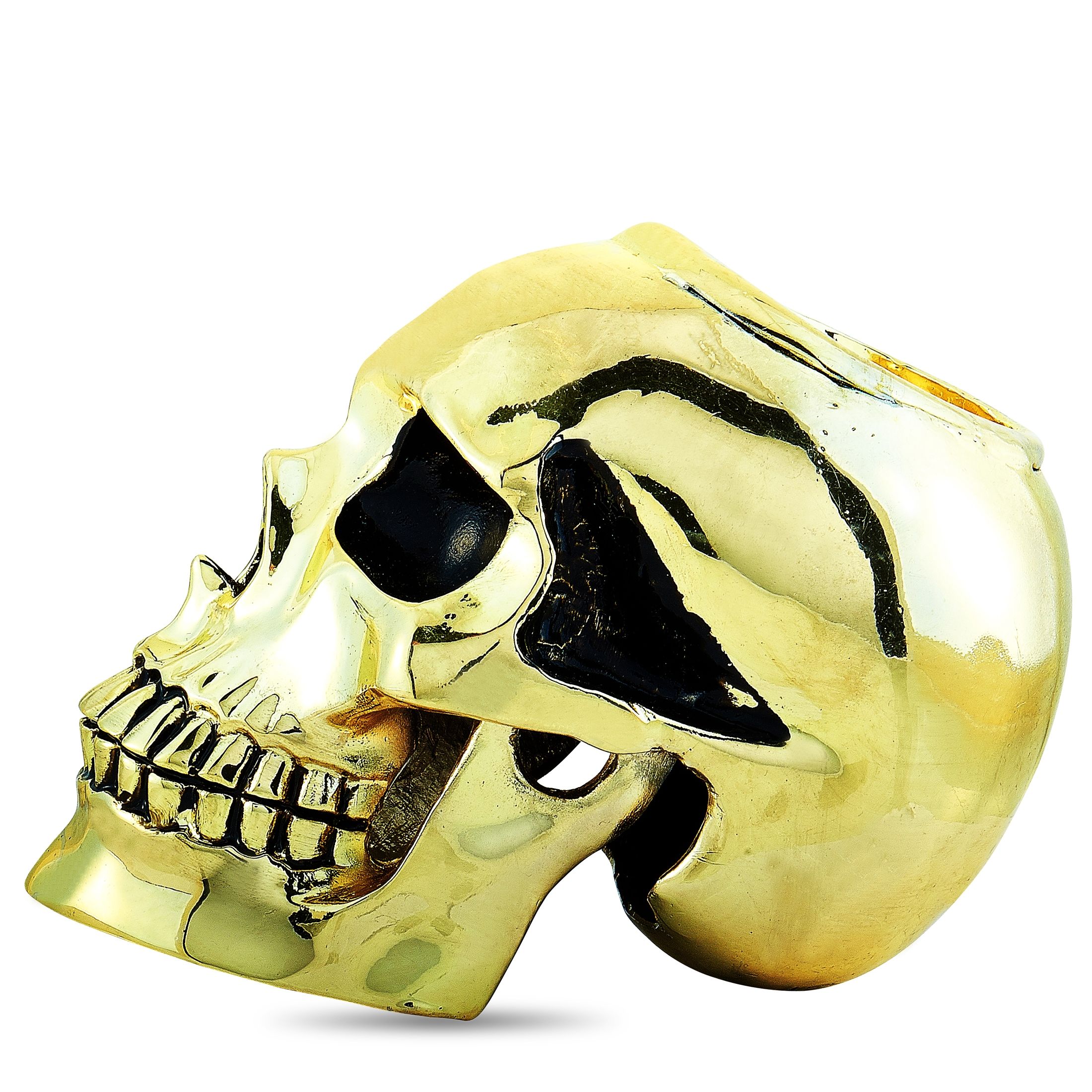King Baby Skull Brass Alloy Candle Holder