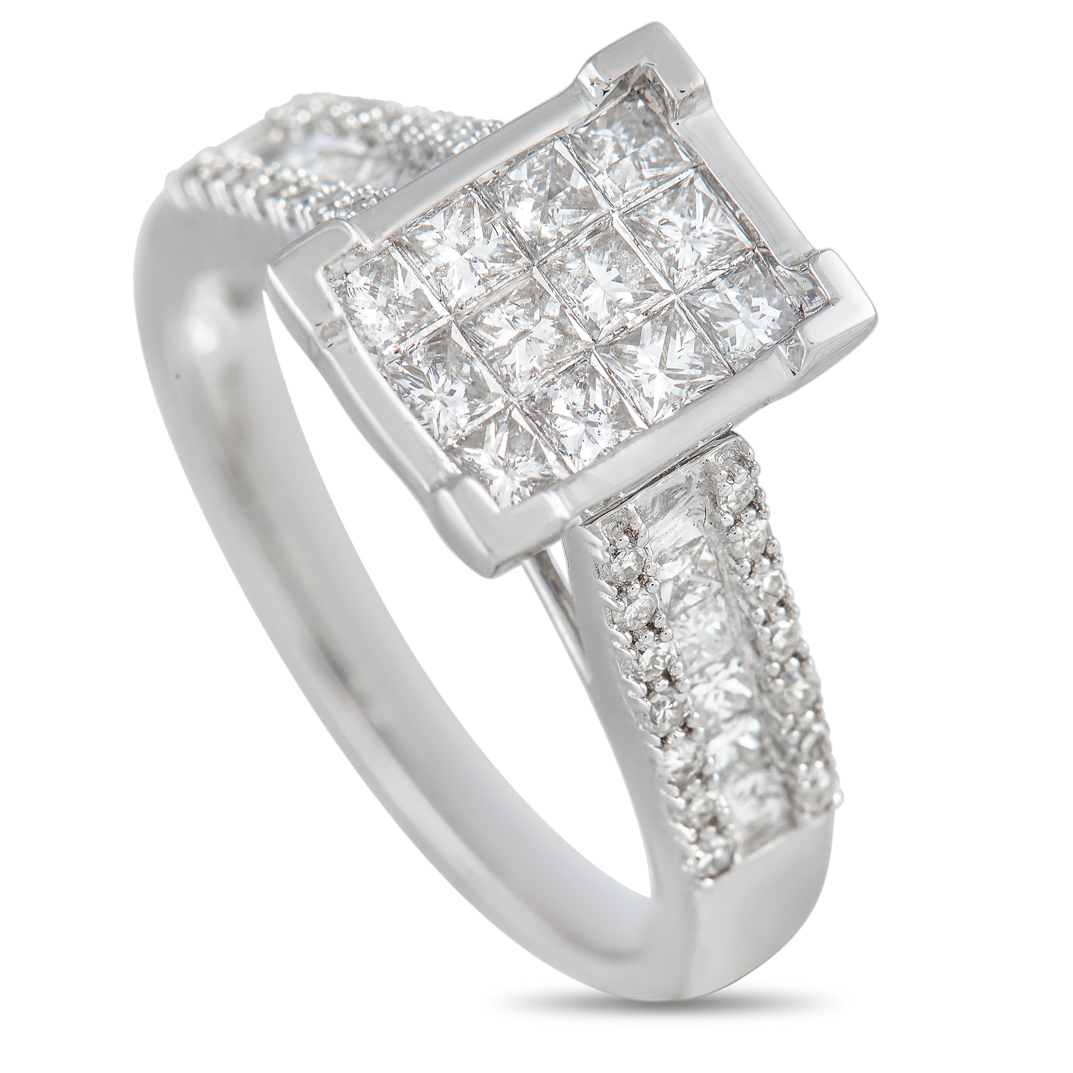 LB Exclusive 14K White Gold 1.00 ct Diamond Ring RN28624