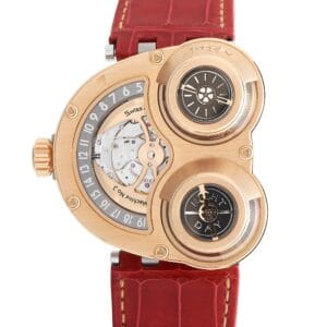 MB&F Horological Machine No. 3 Sidewinder Rose Gold Leather Watch HM3