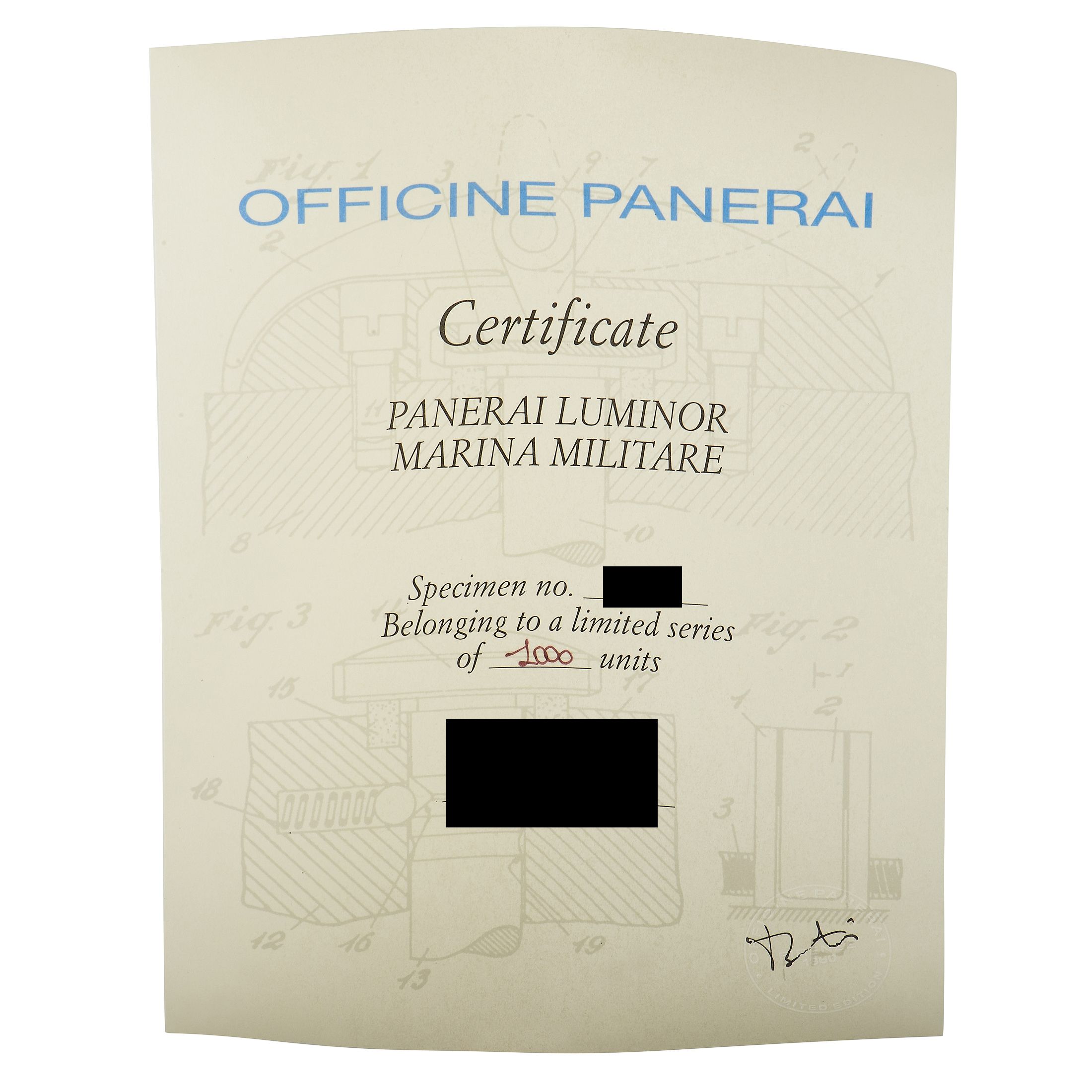 Officine Panerai Luminor Marina Militare Left-Hand Watch PAM00217