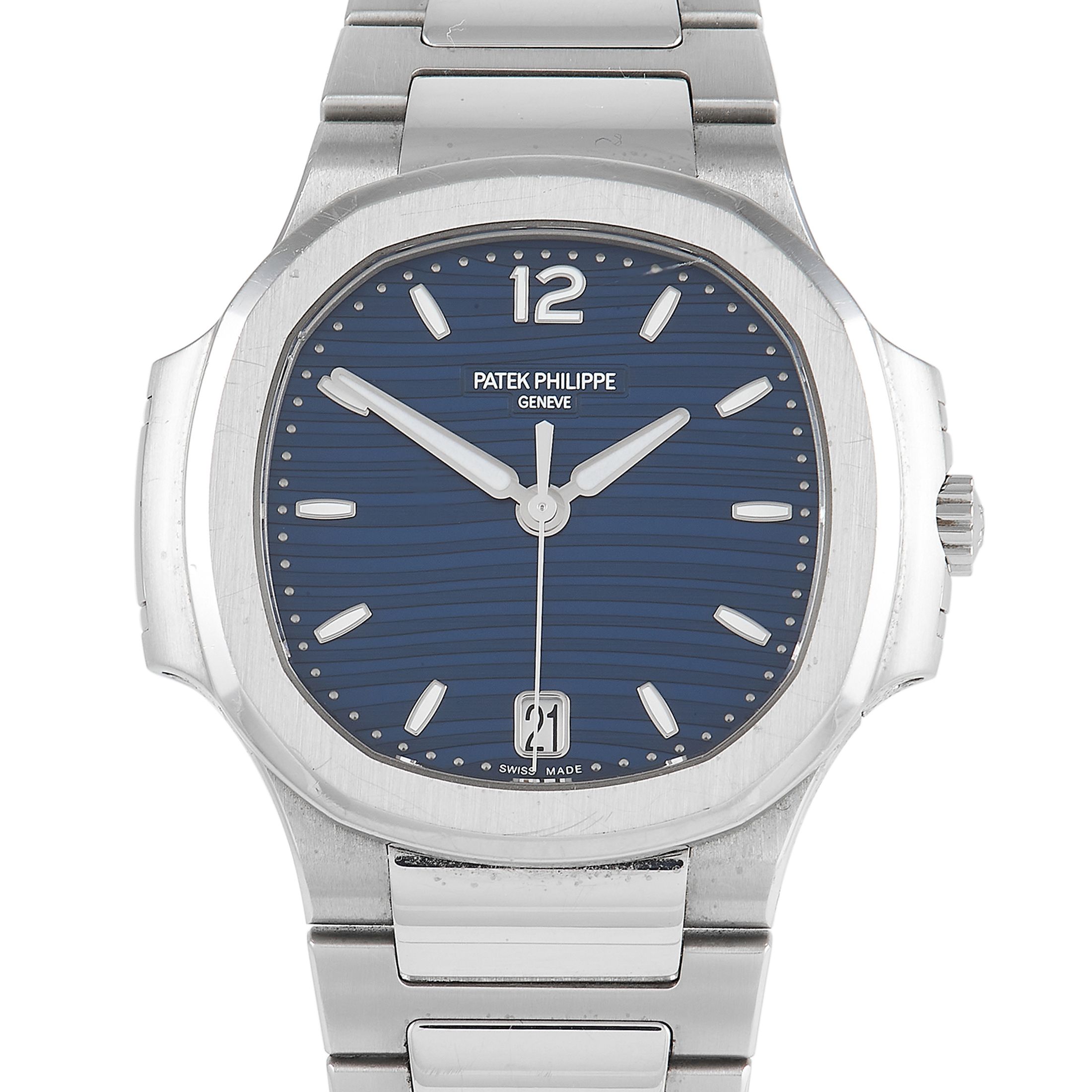 Patek Philippe Nautilus Blue Dial Ladies Watch 2118/1A-001