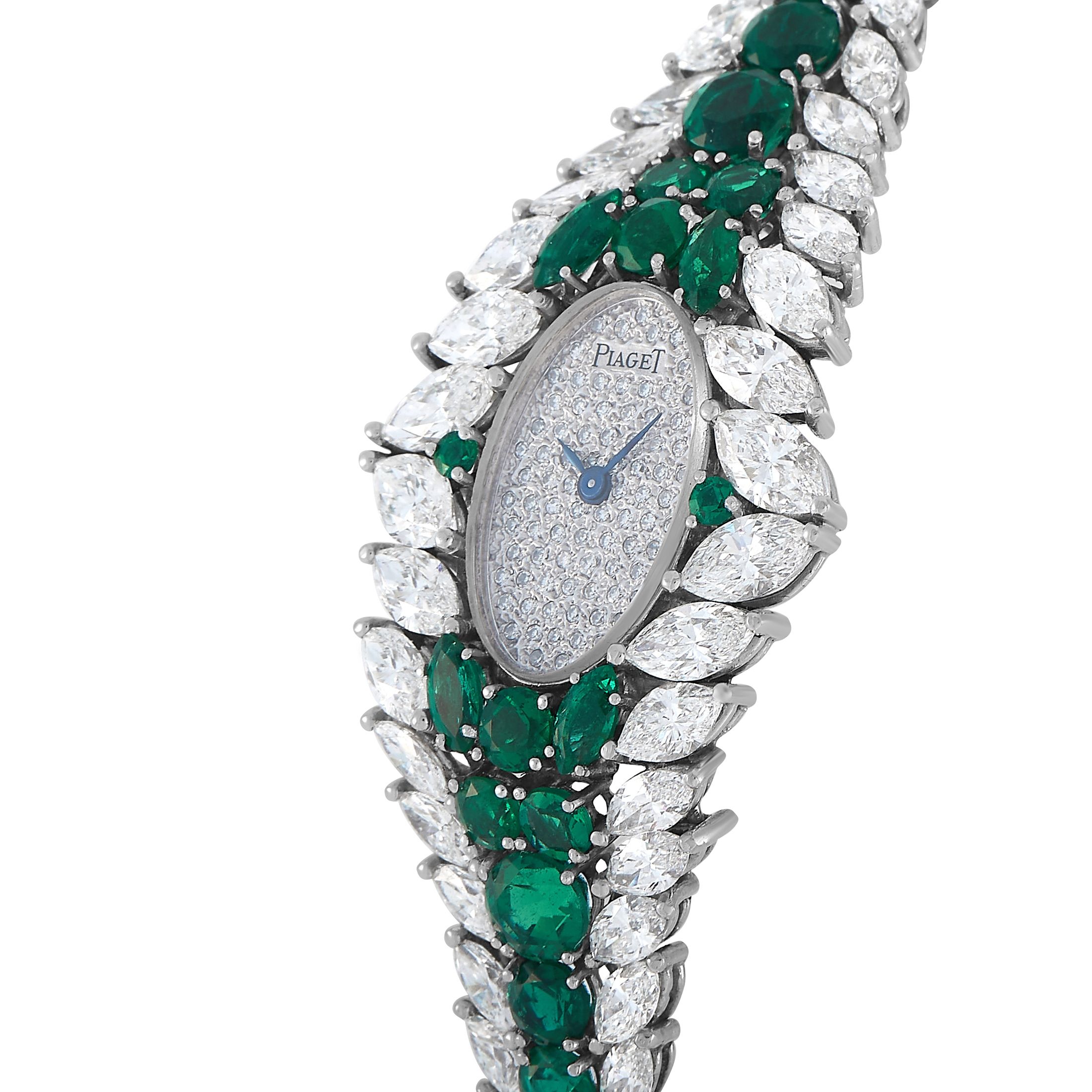Piaget Diamond and Emerald Ladies Watch