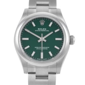 Rolex Oyster Perpetual 31 Green Dial Ladies Watch 277200