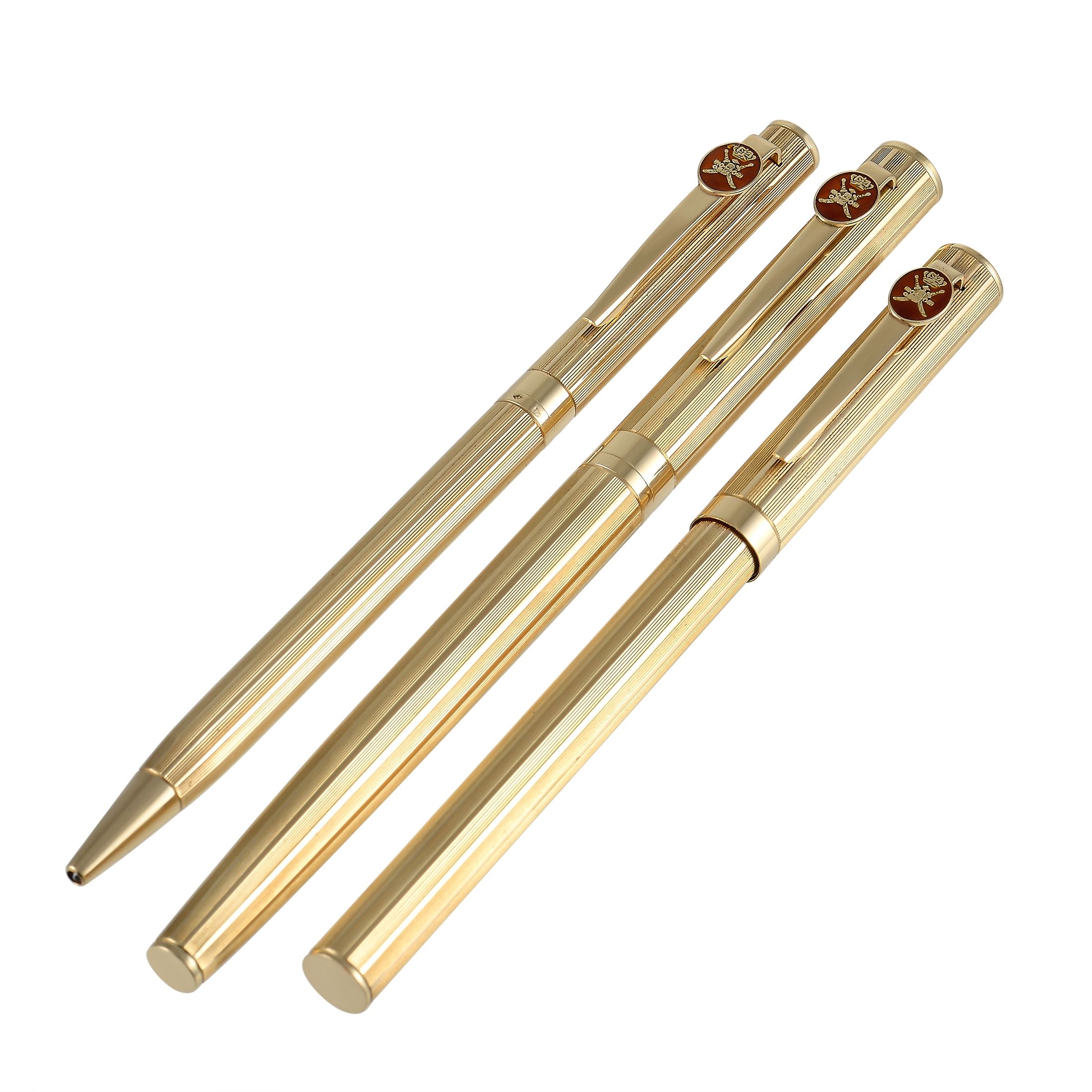 Royama 18K Yellow Gold Khanjar Pen Set