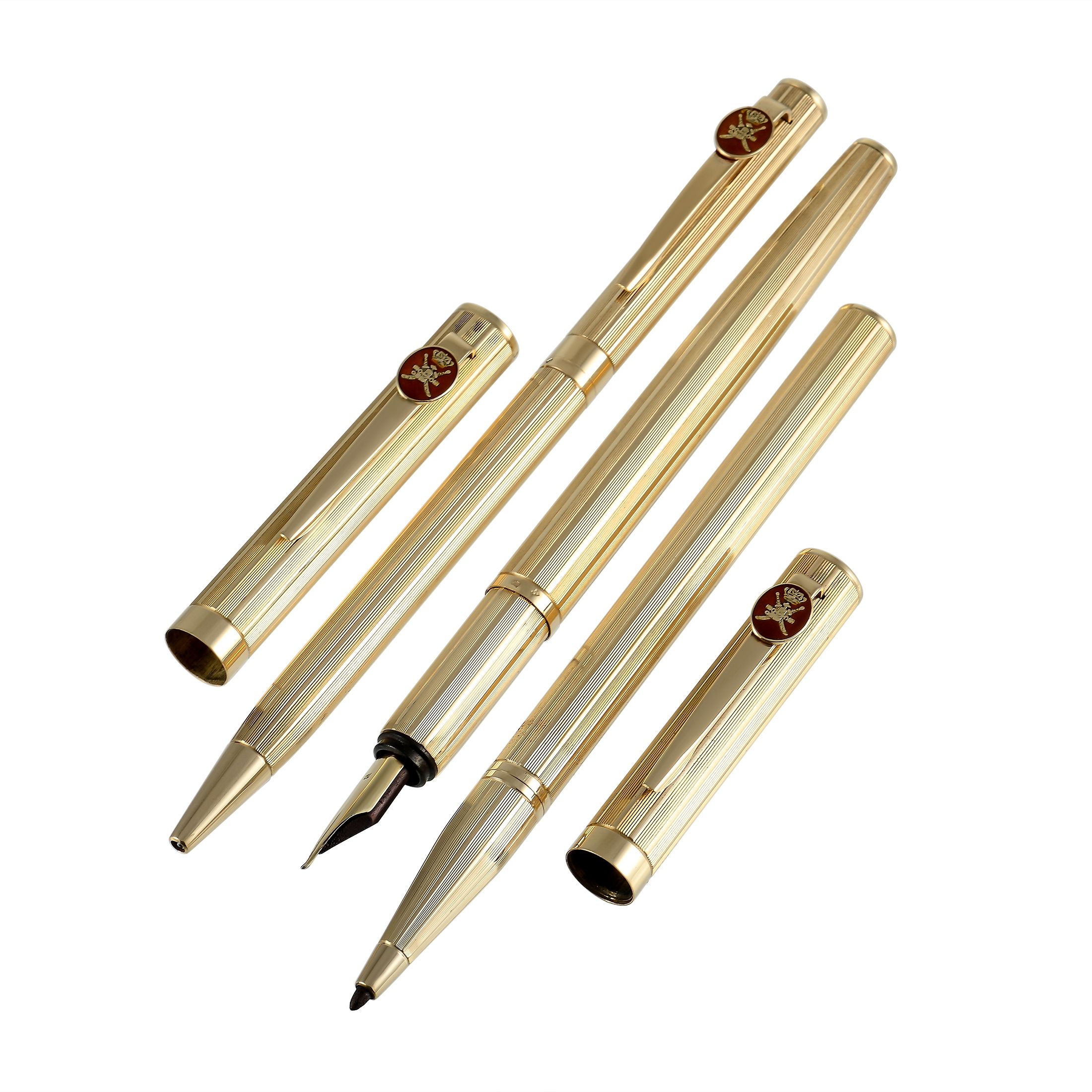 Royama 18K Yellow Gold Khanjar Pen Set