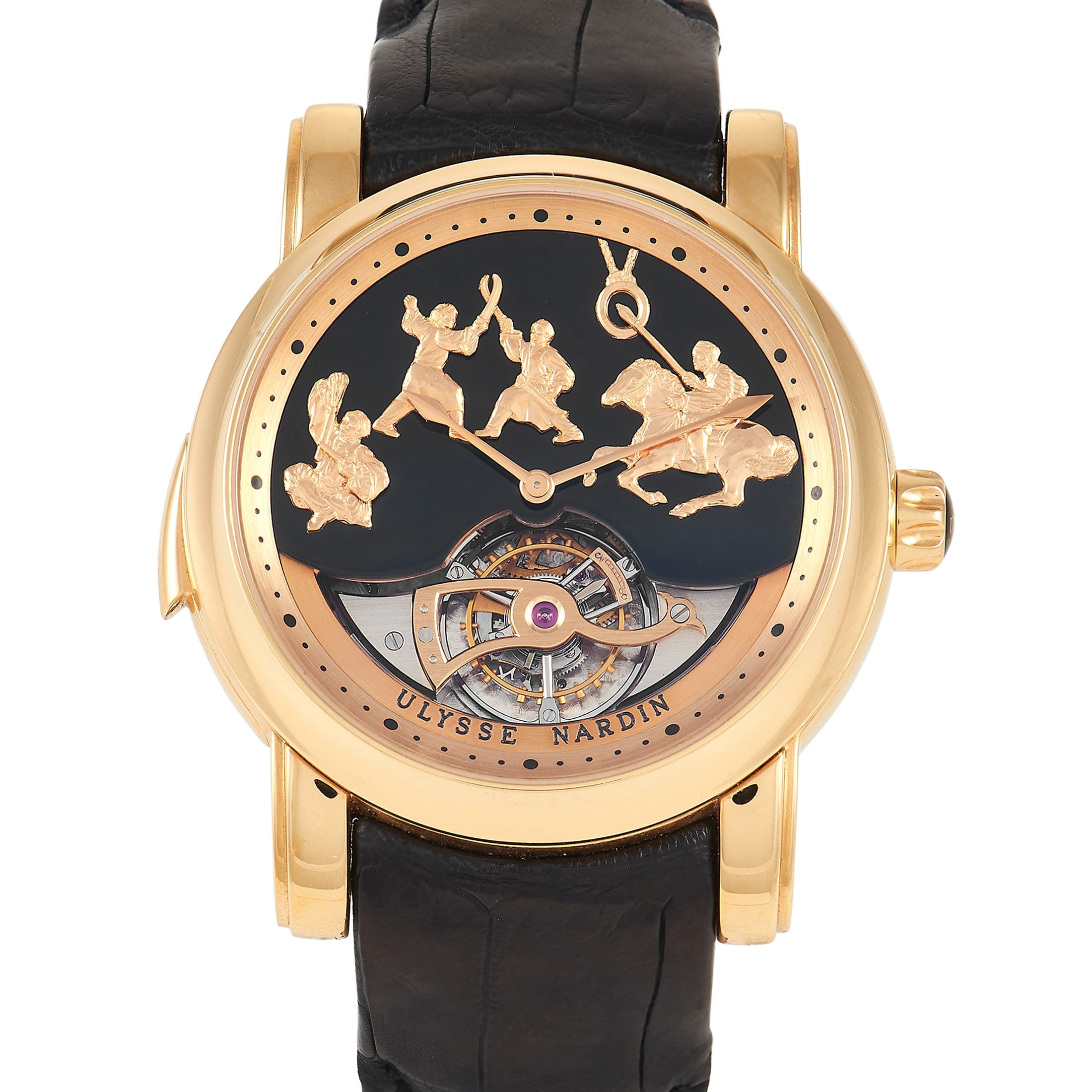 Ulysse Nardin Westminster Jaquemarts Genghis Khan Tourbillon Minute Repeater Watch 786-88