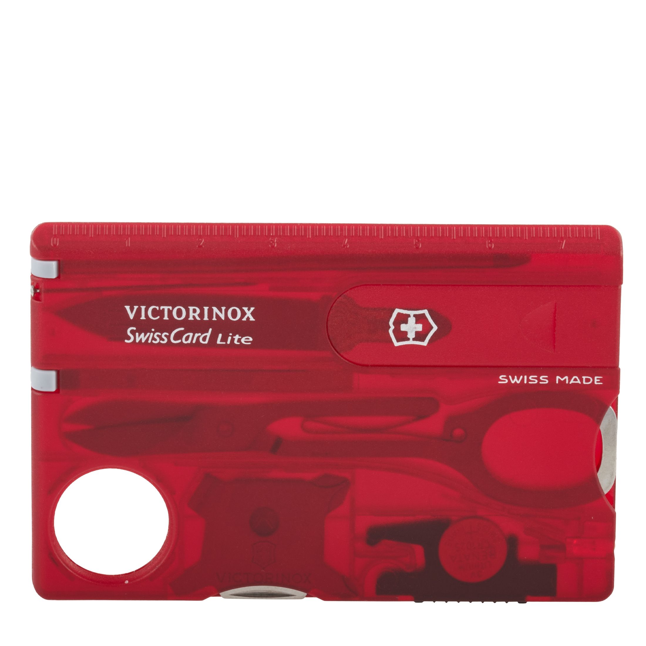 Victorinox Red Transparent Swiss Card Lite 0.7300.T