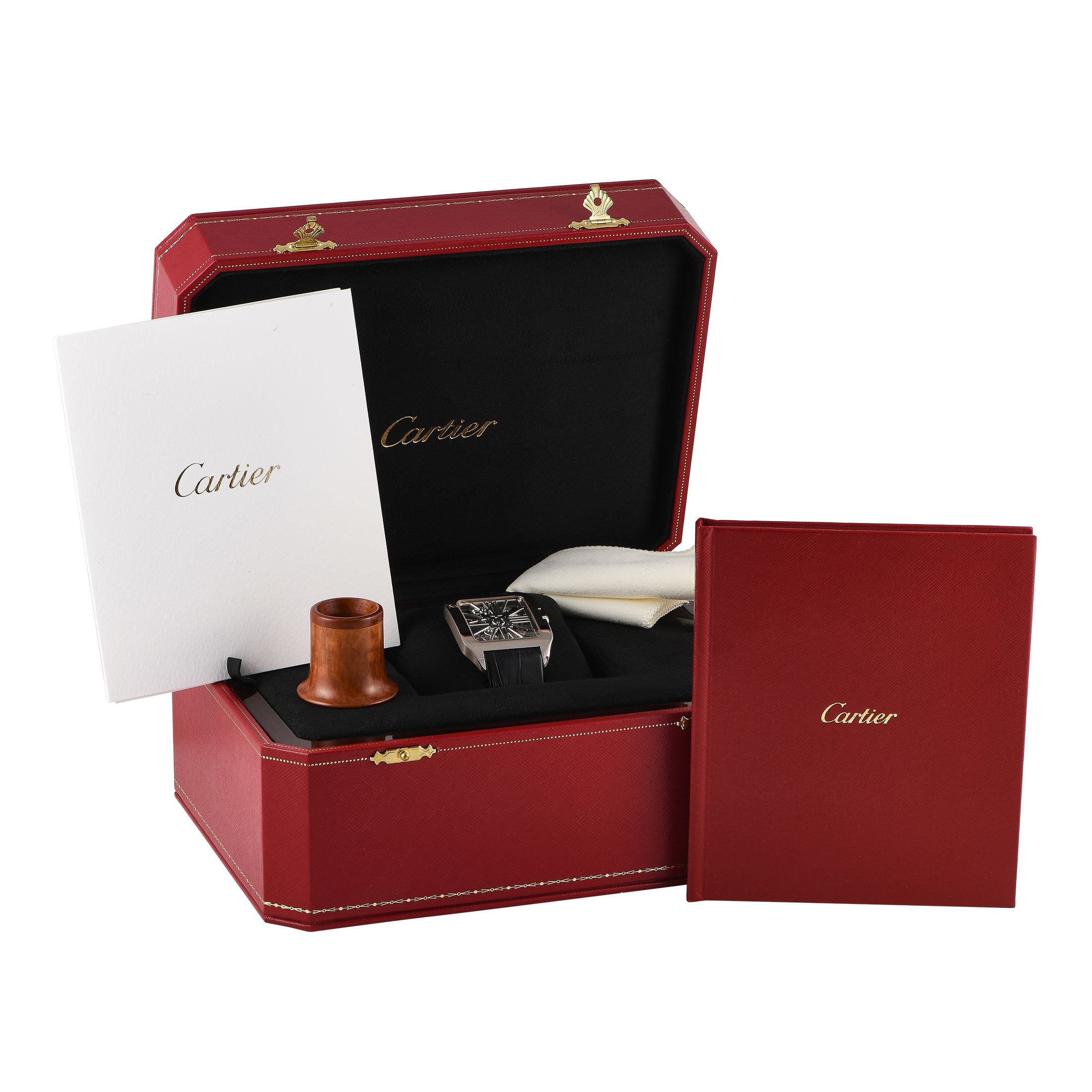 Cartier Santos-Dumont Skeleton Dial Watch W2020033