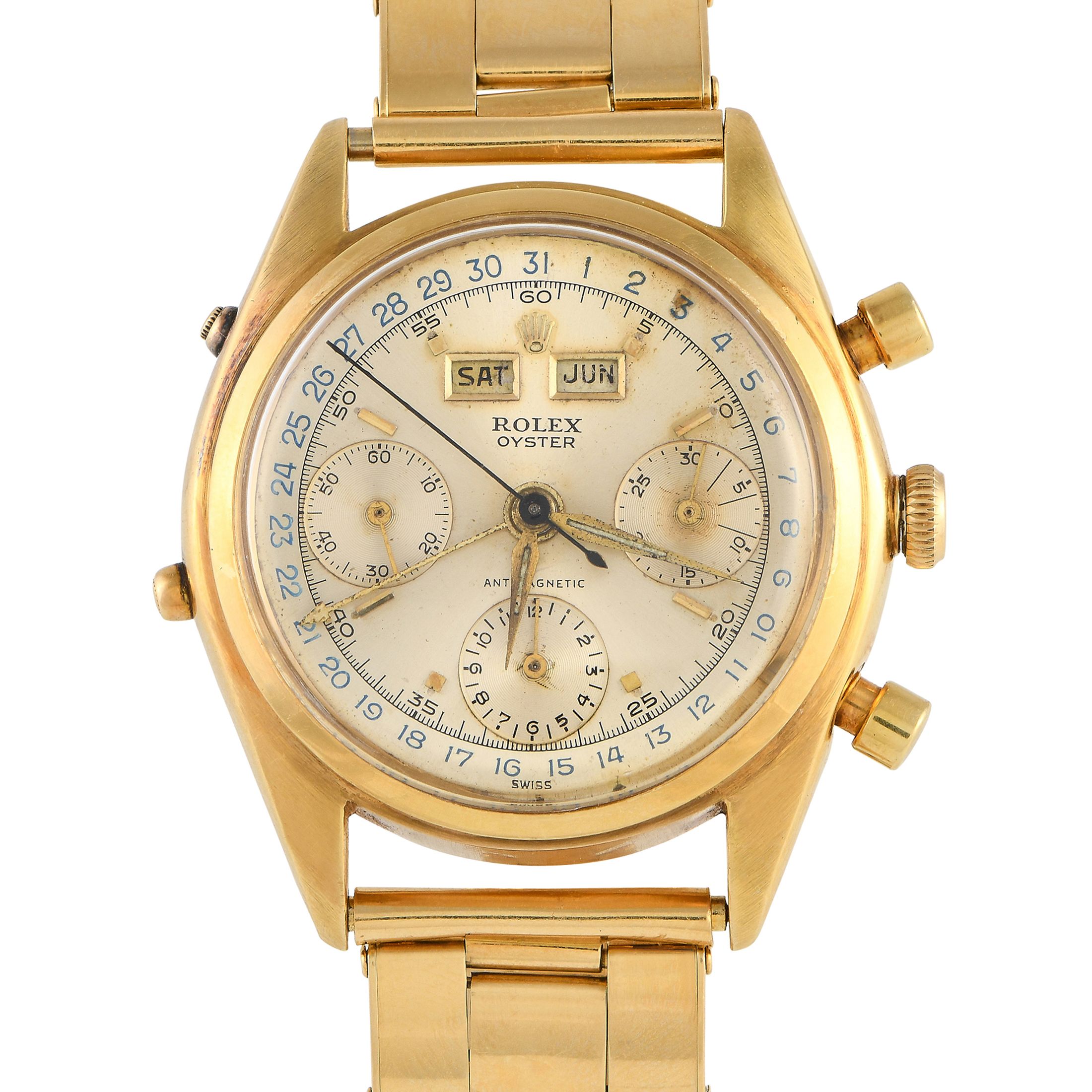 Rolex Dato-Compax Jean Claude Killy Yellow Gold Watch 4767