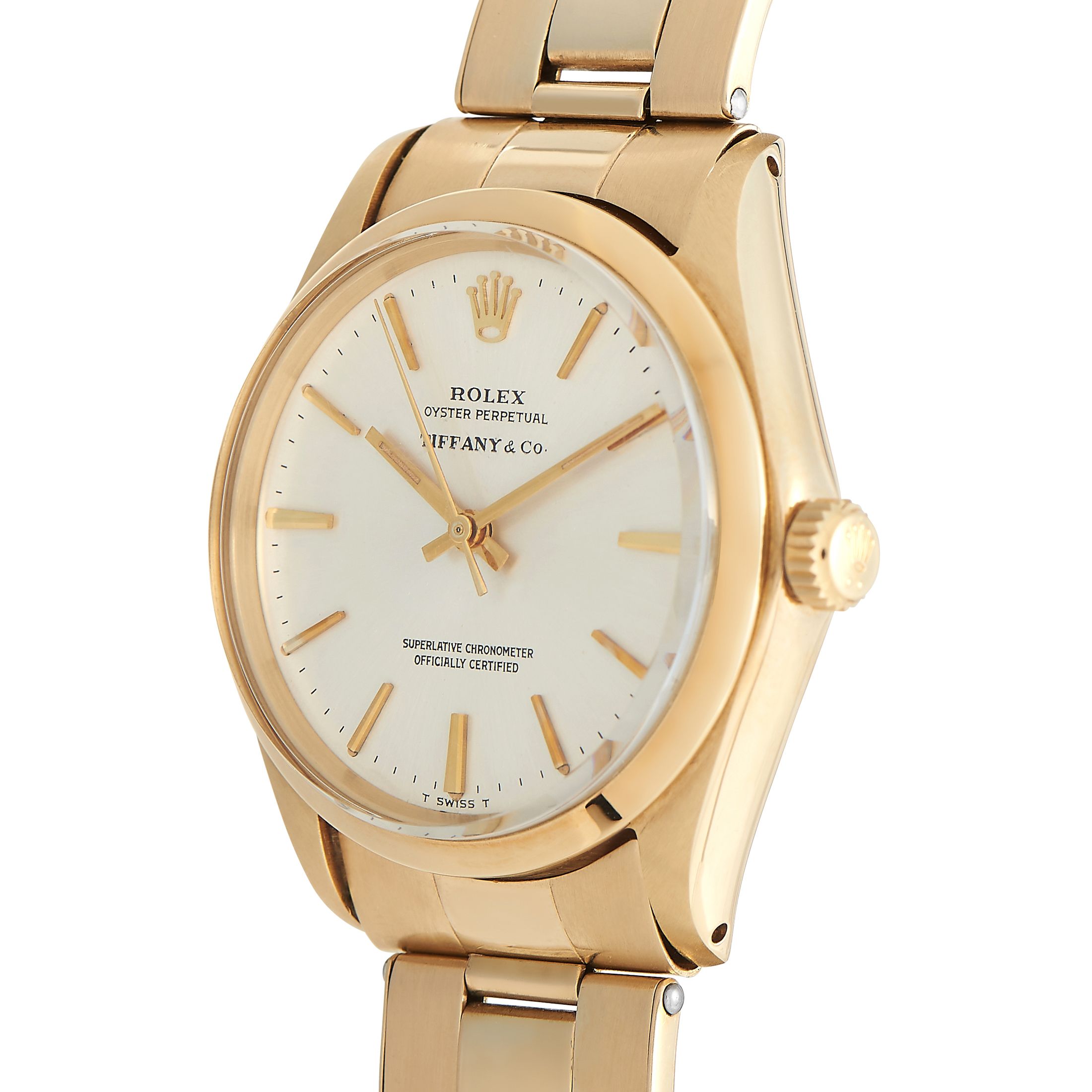 Rolex Vintage Oyster Perpetual Tiffany & Co. Dial Watch 1002