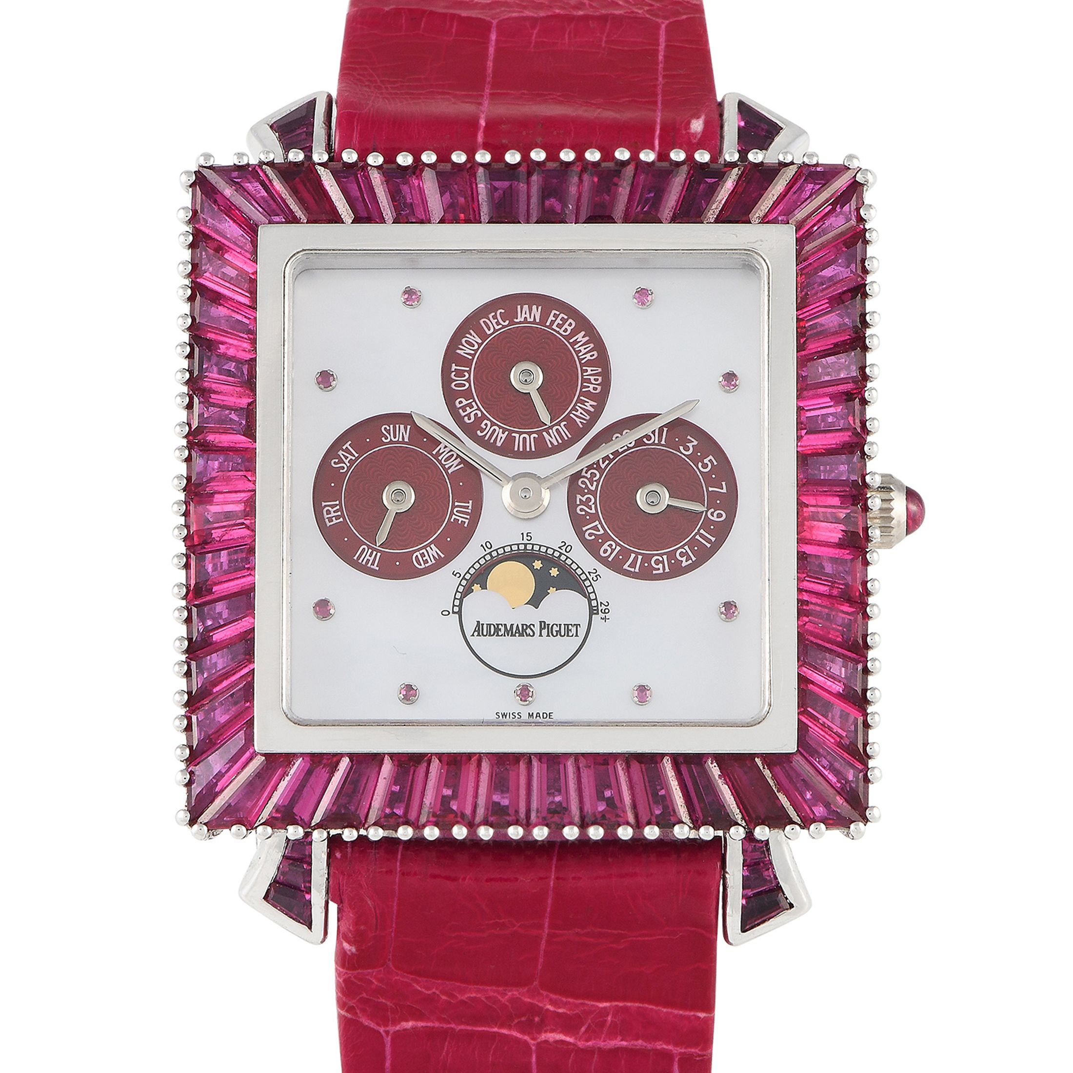 Audemars Piguet Perpetual Calendar Ruby White Gold Watch 25756BC/R/0002