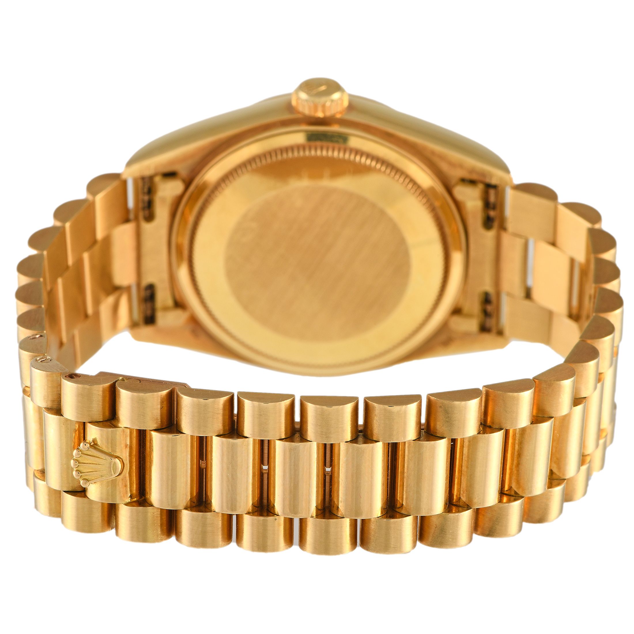 Rolex Day-Date 36 Champagne Khanjar Dial Watch 18038