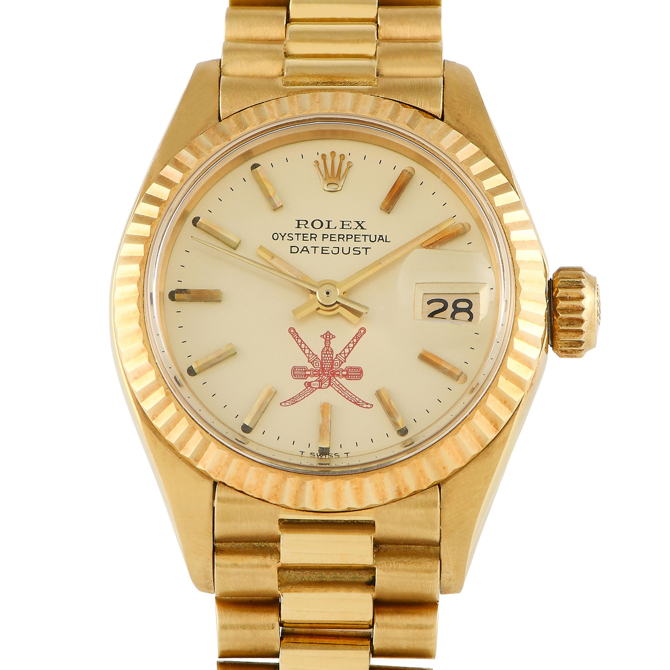 Rolex Lady Datejust Yellow Gold Khanjar Watch 6917
