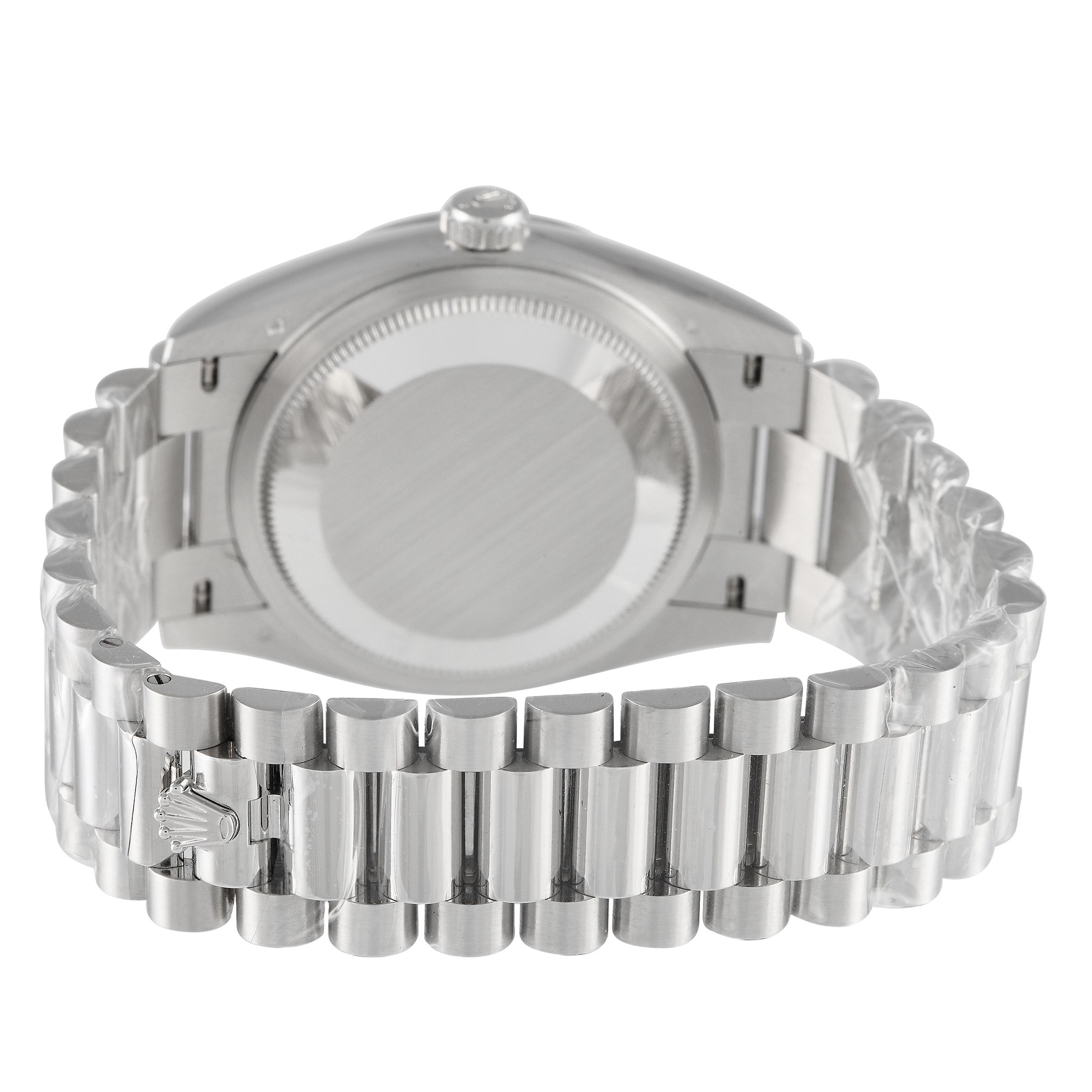 Rolex Day-Date 36 Platinum Ice Blue Dial Watch 128236