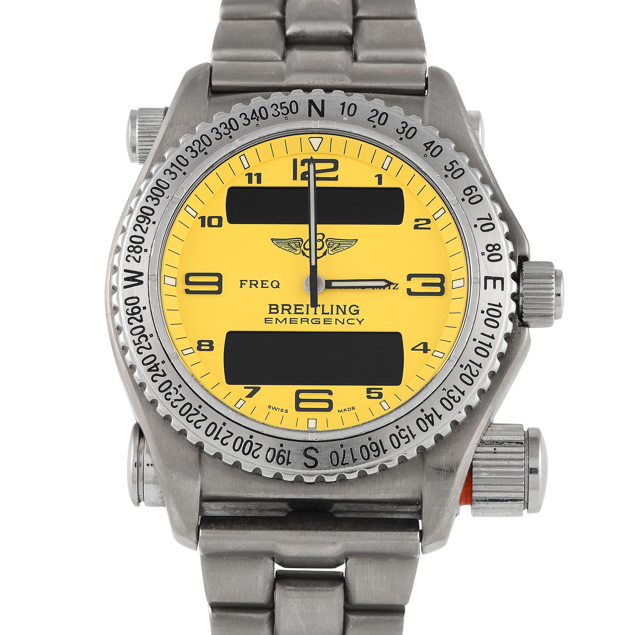 Breitling Emergency Yellow Dial Watch E56121.1