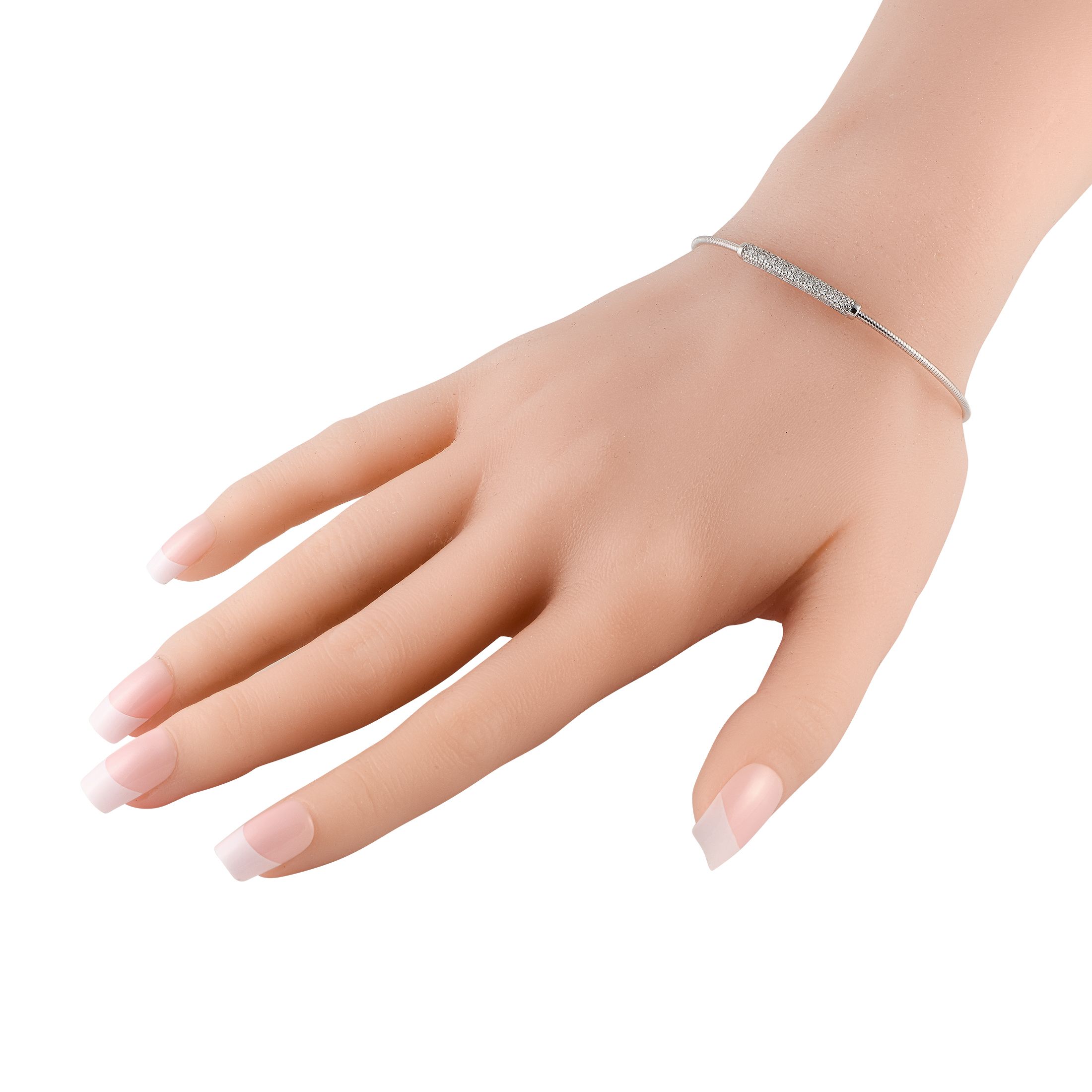 LB Exclusive 18K White Gold 0.50ct Diamond Bracelet