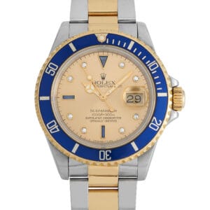 Rolex Submariner Serti Dial Watch 16613
