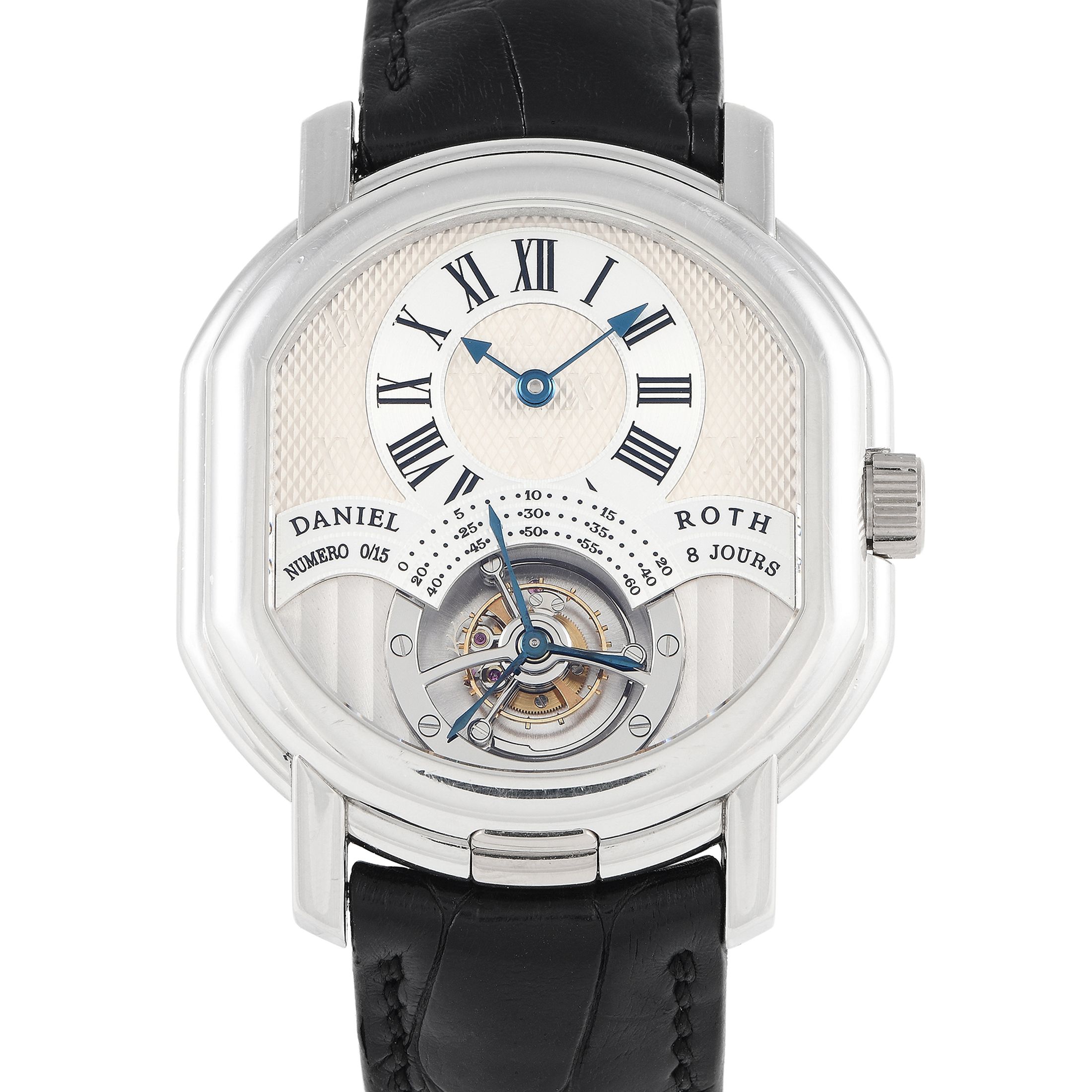 Daniel Roth Double Face Tourbillon XV Years Platinum Watch 197.X.70