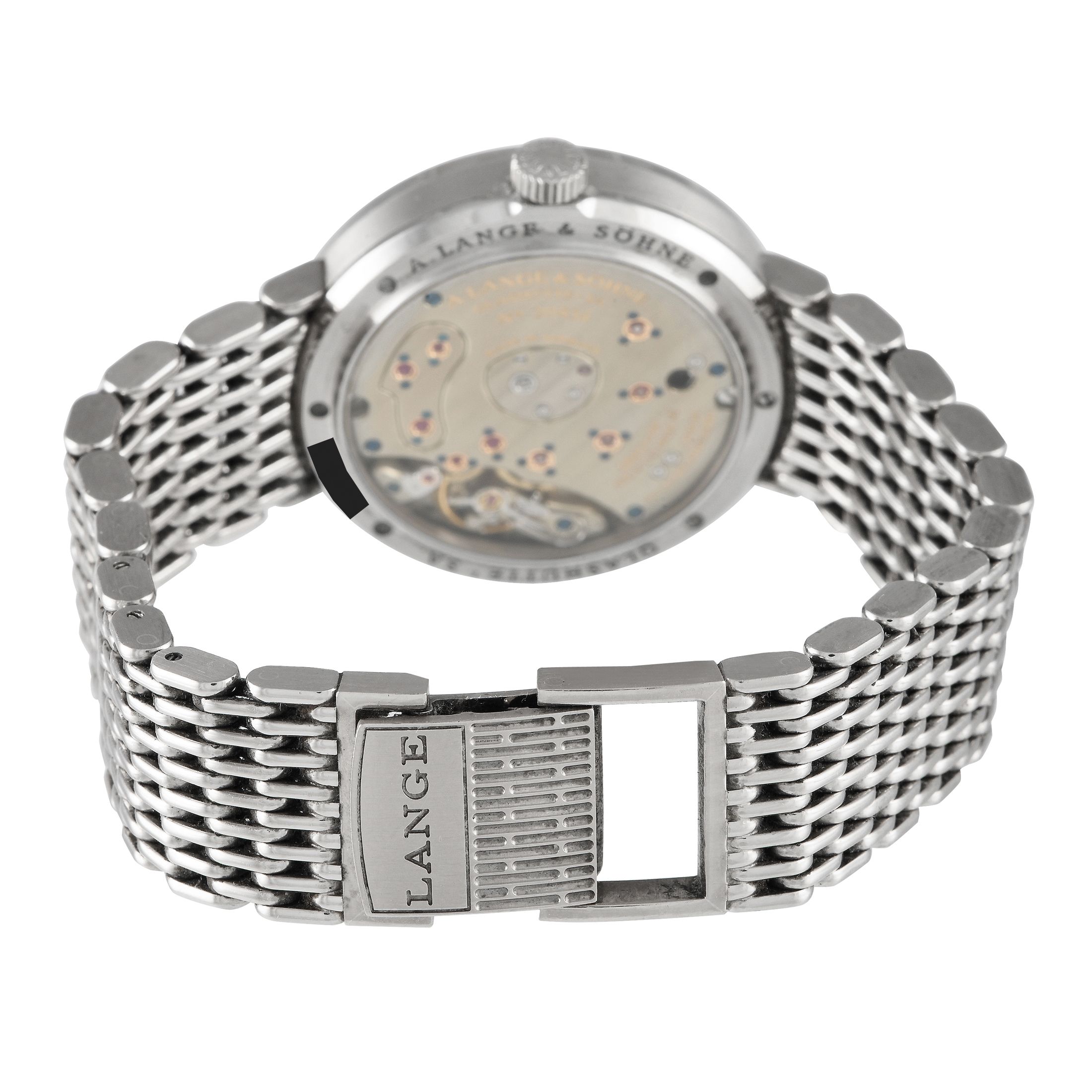 A. Lange & Sohne Soirée Lange 1 White Gold Mother of Pearl Dial Watch 160.029