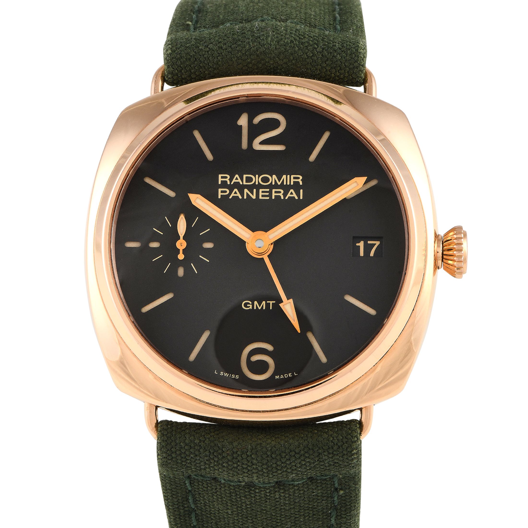 Officine Panerai Radiomir GMT 3 Days Oro Rosso Watch PAM421