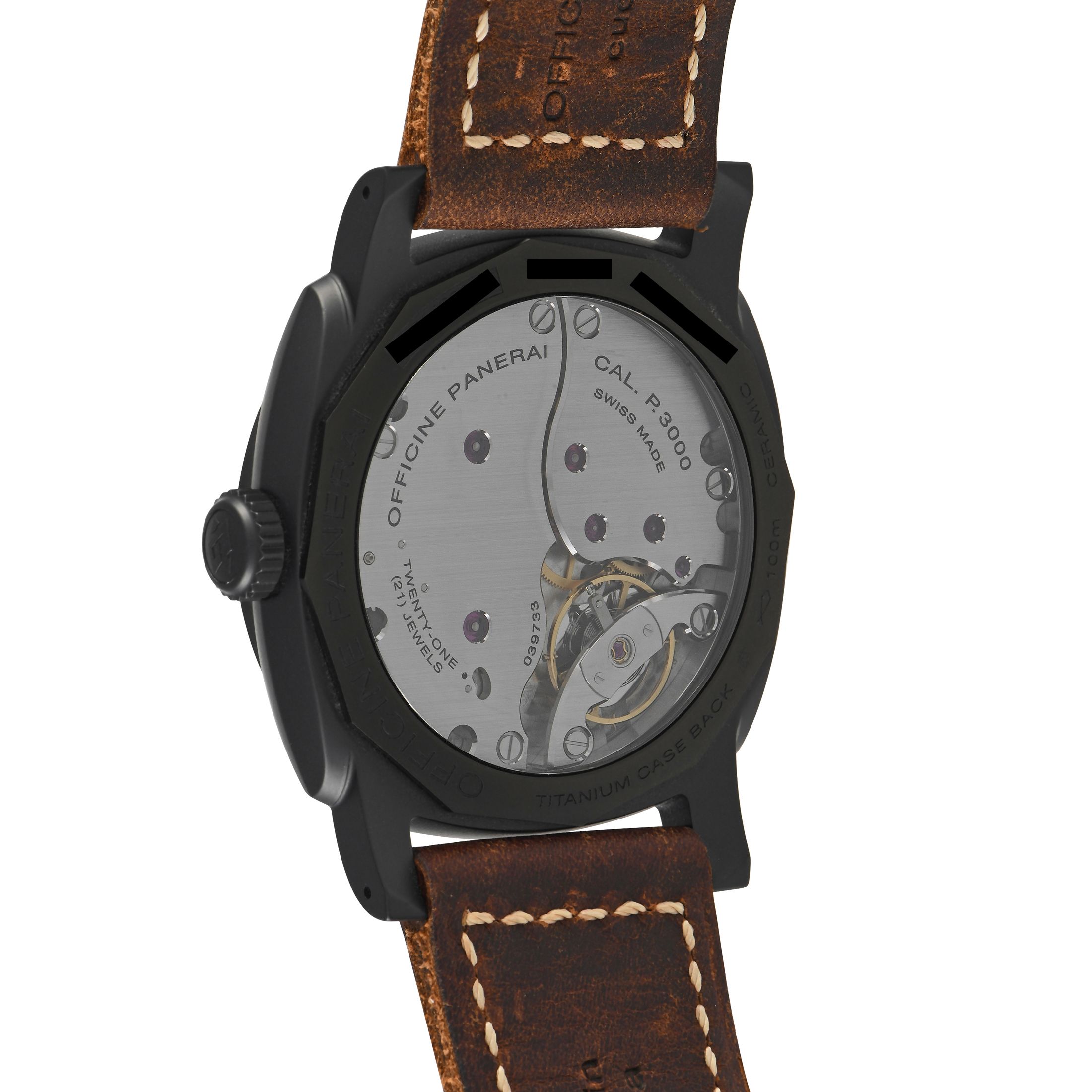 Officine Panerai Radiomir 1940 3 Days Black Ceramic Watch PAM00577