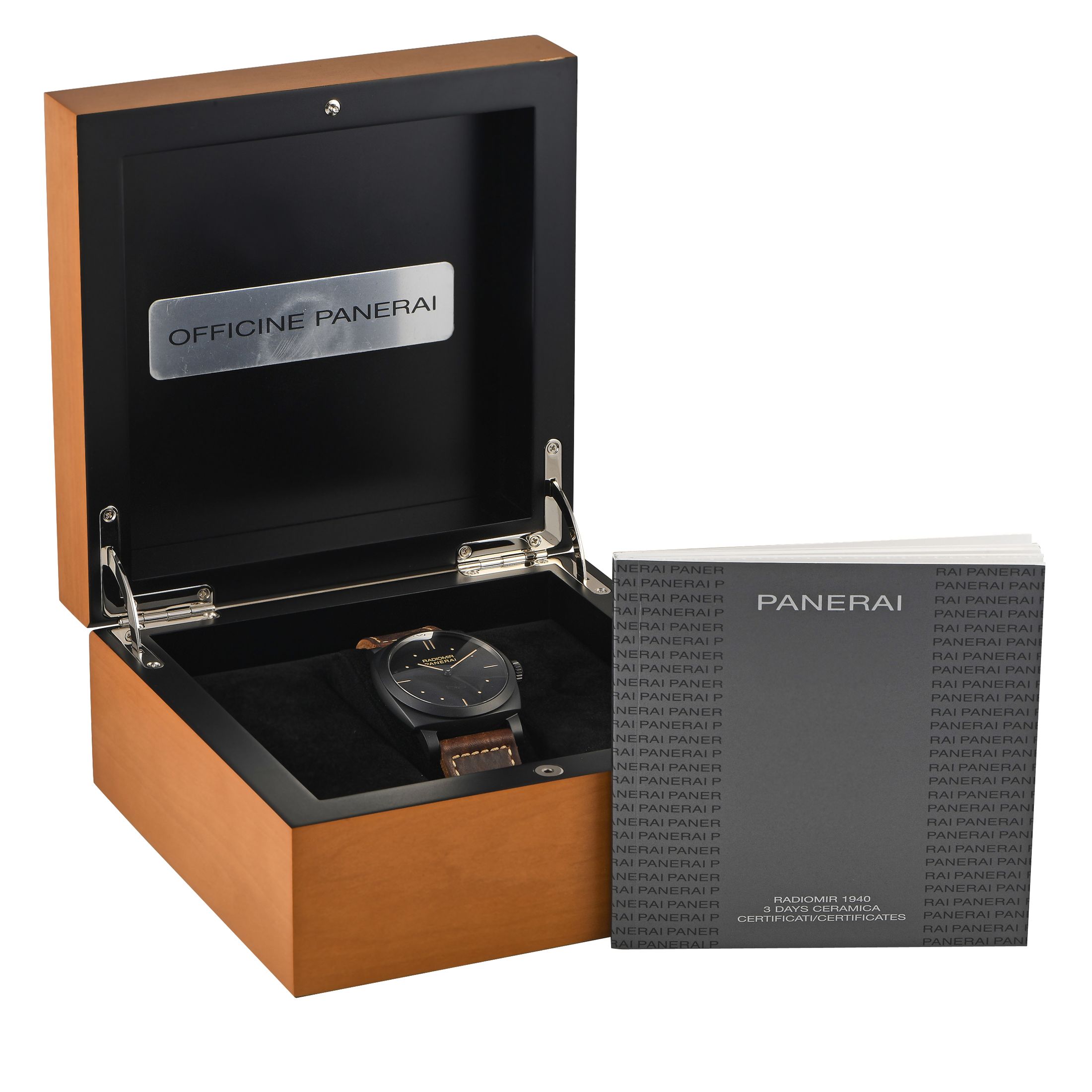 Officine Panerai Radiomir 1940 3 Days Black Ceramic Watch PAM00577