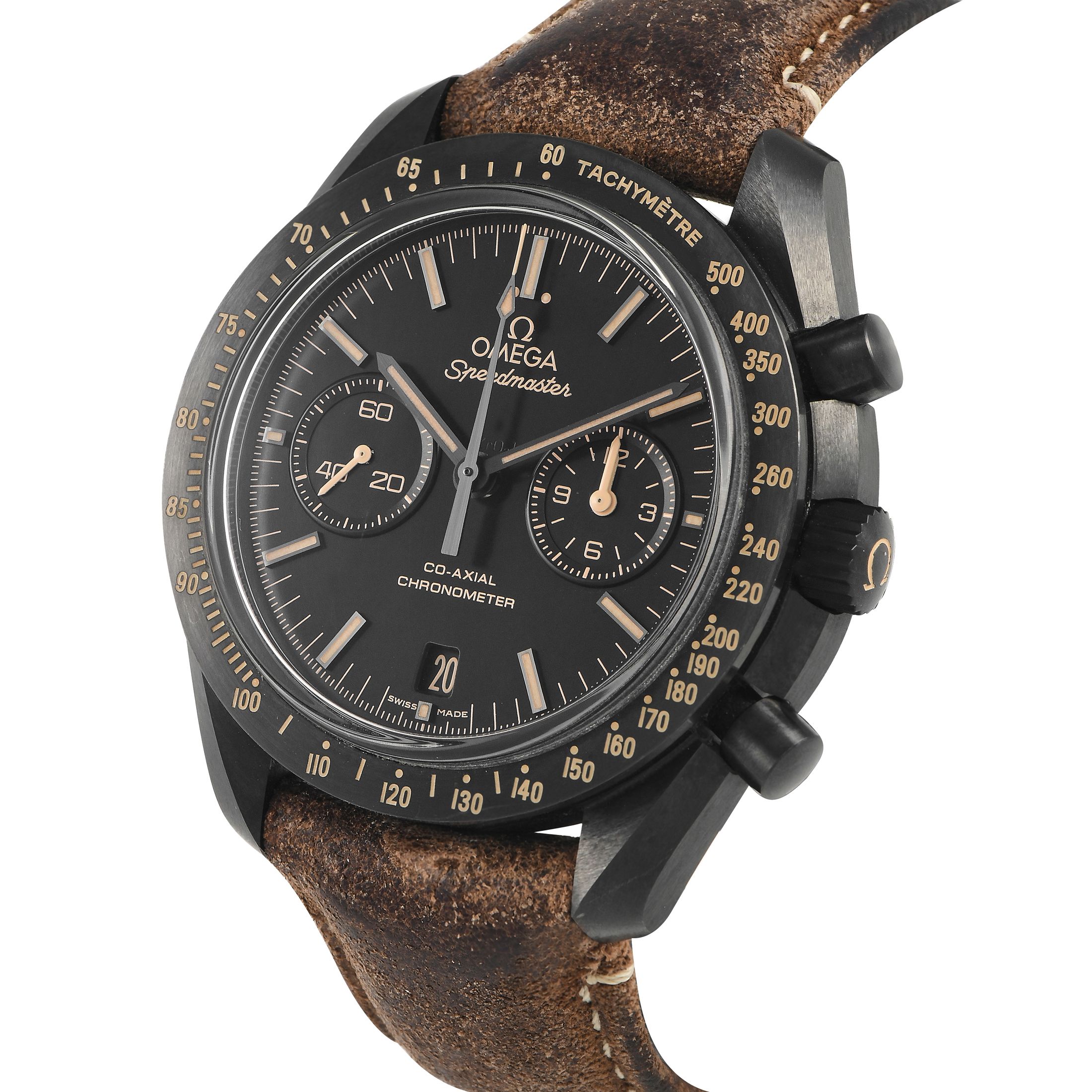 Omega Speedmaster Dark Side of the Moon Vintage Black Chronograph Watch 31192445101006