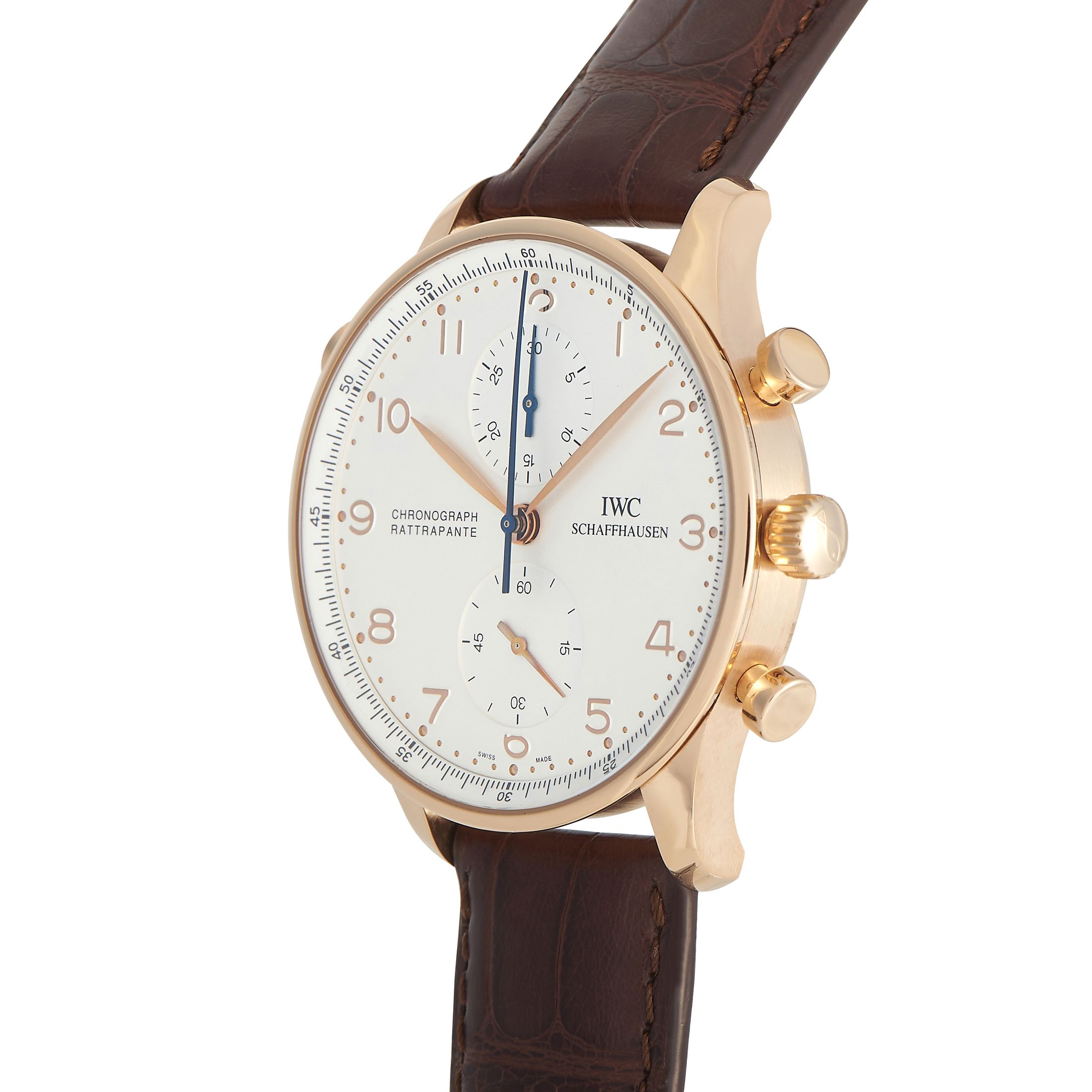 IWC Portuguese Rattrapante Split Second Chronograph Watch IW3712-003