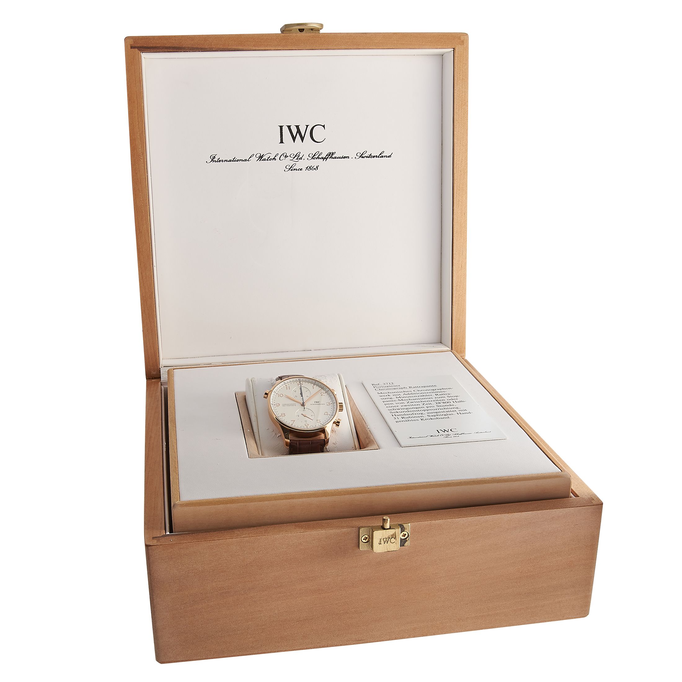 IWC Portuguese Rattrapante Split Second Chronograph Watch IW3712-003