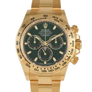 Rolex Daytona Green Dial Yellow Gold Watch 116508