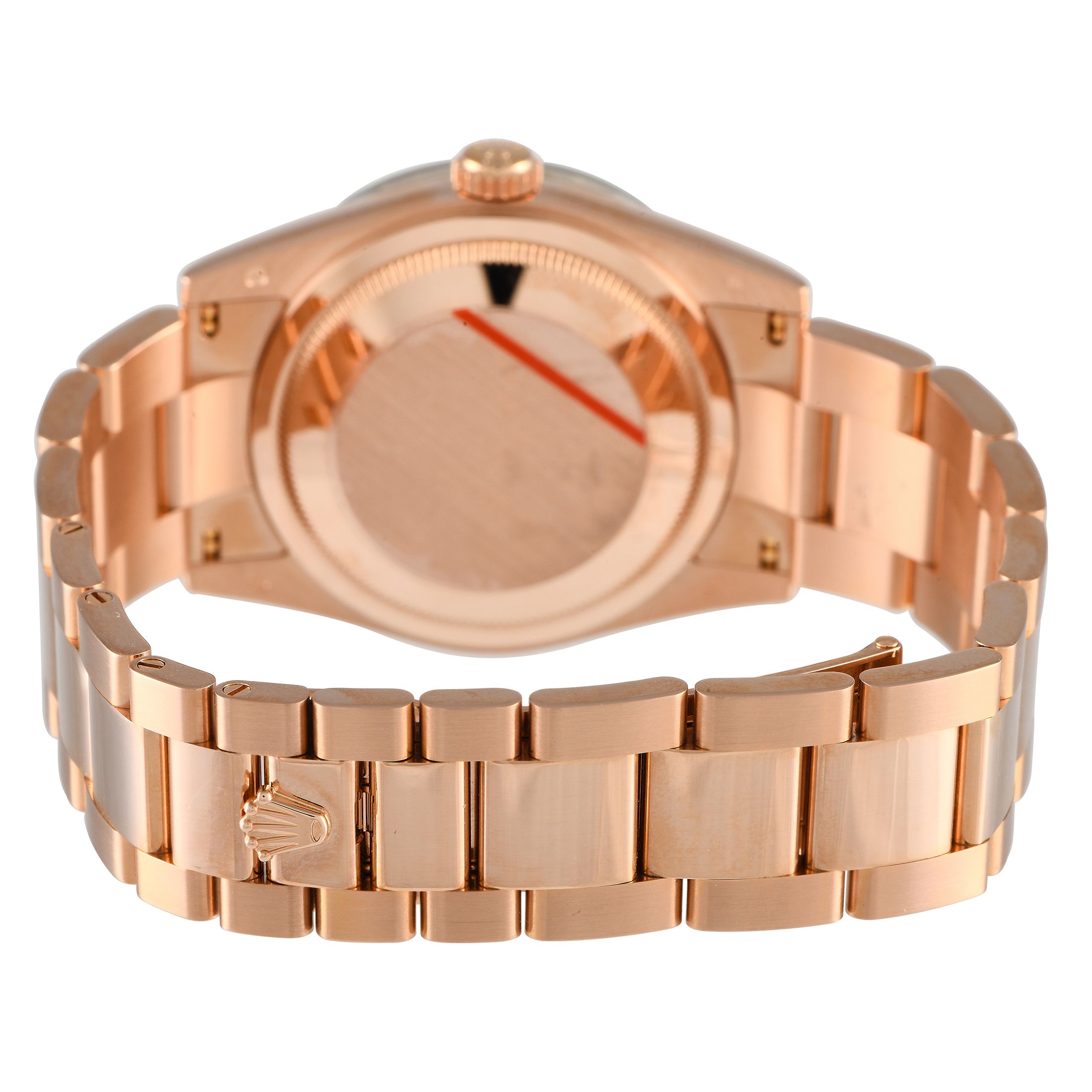 Rolex Day-Date 36 Carousel Pink Mother of Pearl Diamond Dial Watch 118395BR