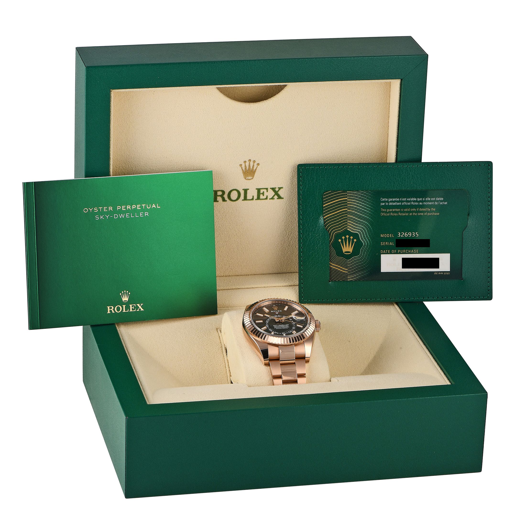 Rolex Sky-Dweller Everose Gold Watch 326935