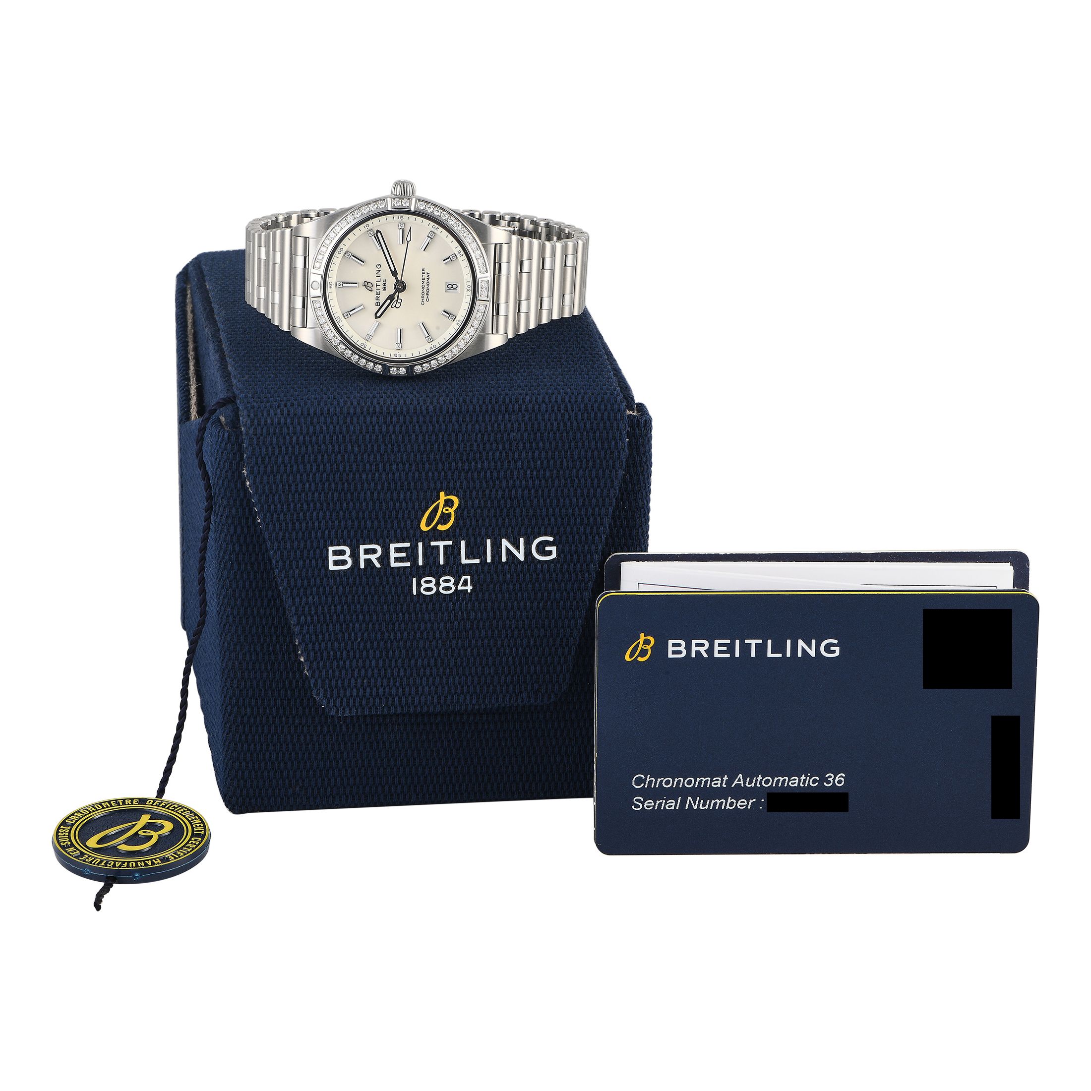 Breitling Chronomat 36 Diamond Ladies Watch A10380591A1A1