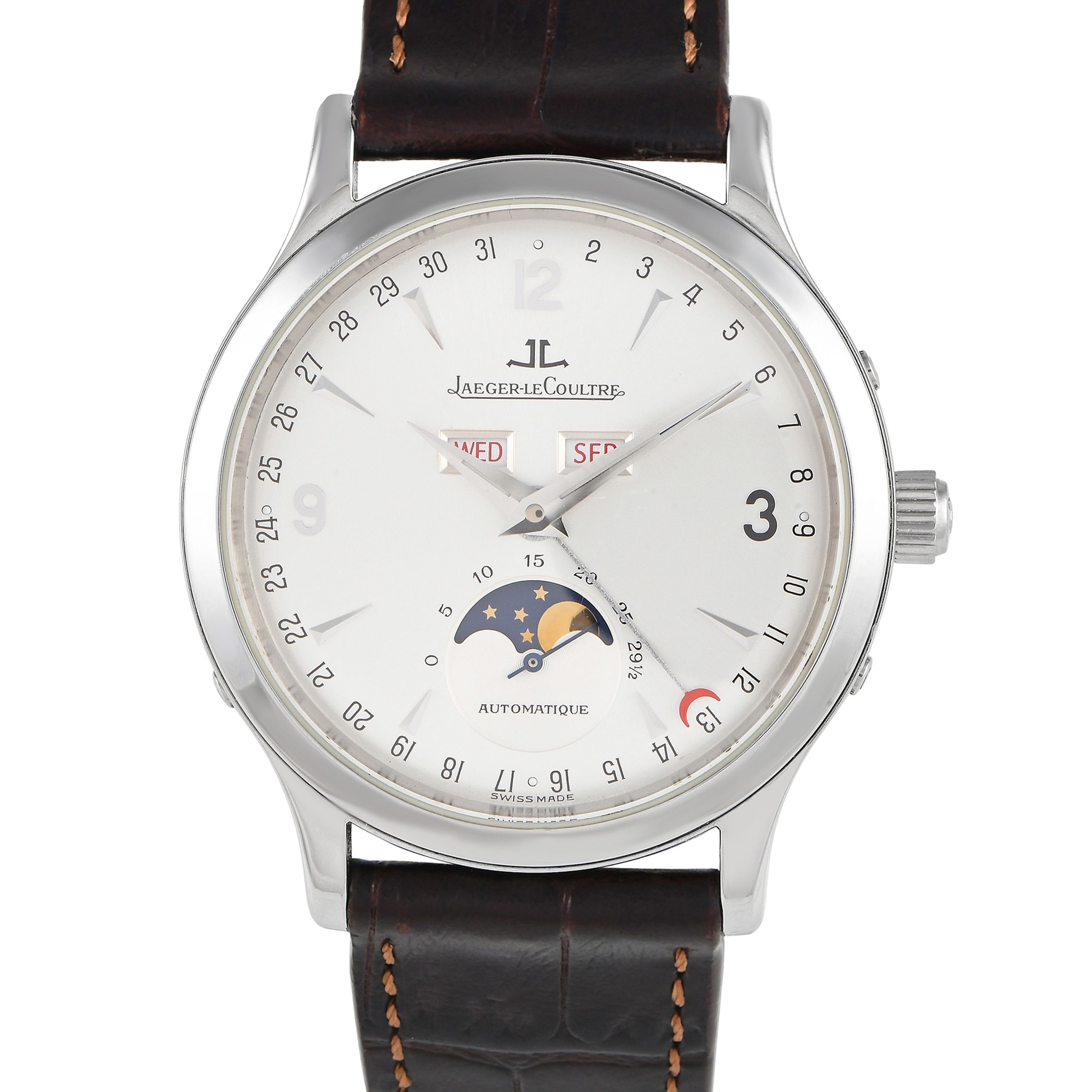 Jaeger-LeCoultre Master Calendar Triple Date Moon Phase Watch 140.8.98.S