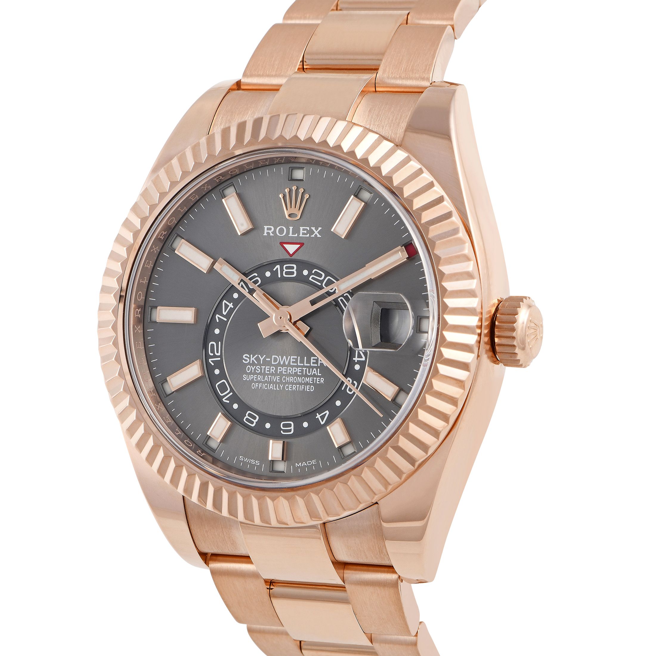 Rolex Sky-Dweller 18K Everose Gold Watch 326935