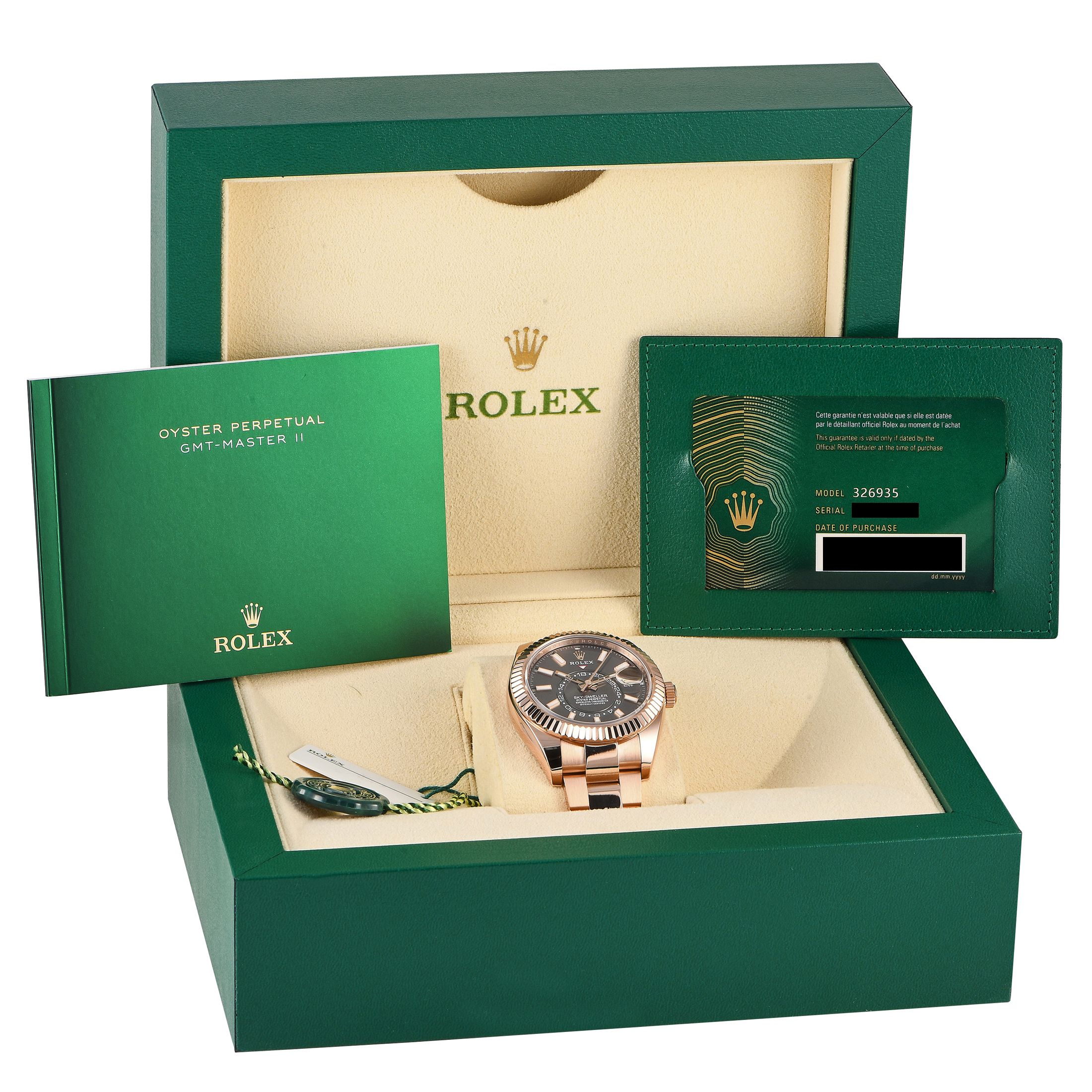 Rolex Sky-Dweller 18K Everose Gold Watch 326935