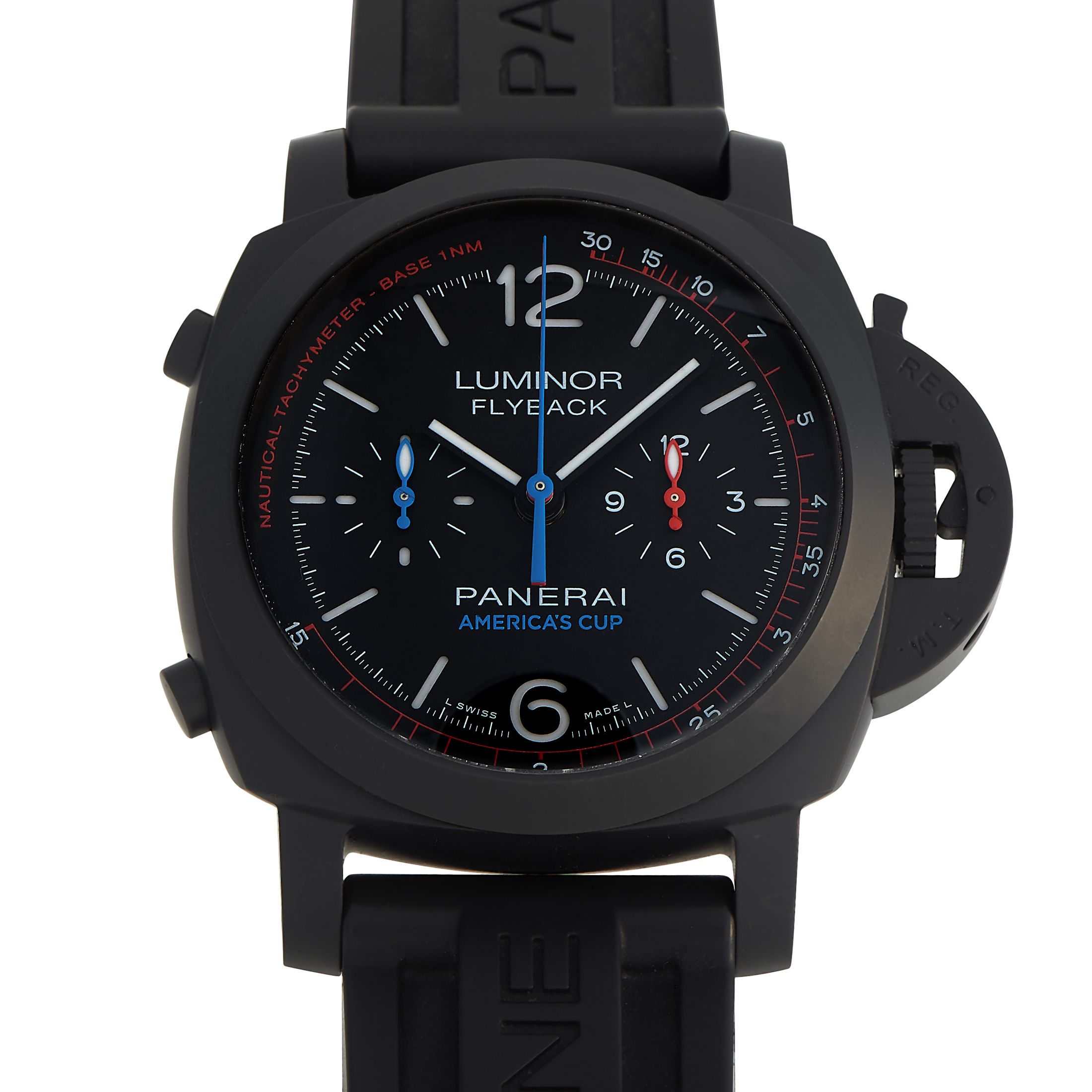 Officine Panerai Luminor 1950 Oracle Team USA 3 Days Flyback Chronograph Watch PAM00725
