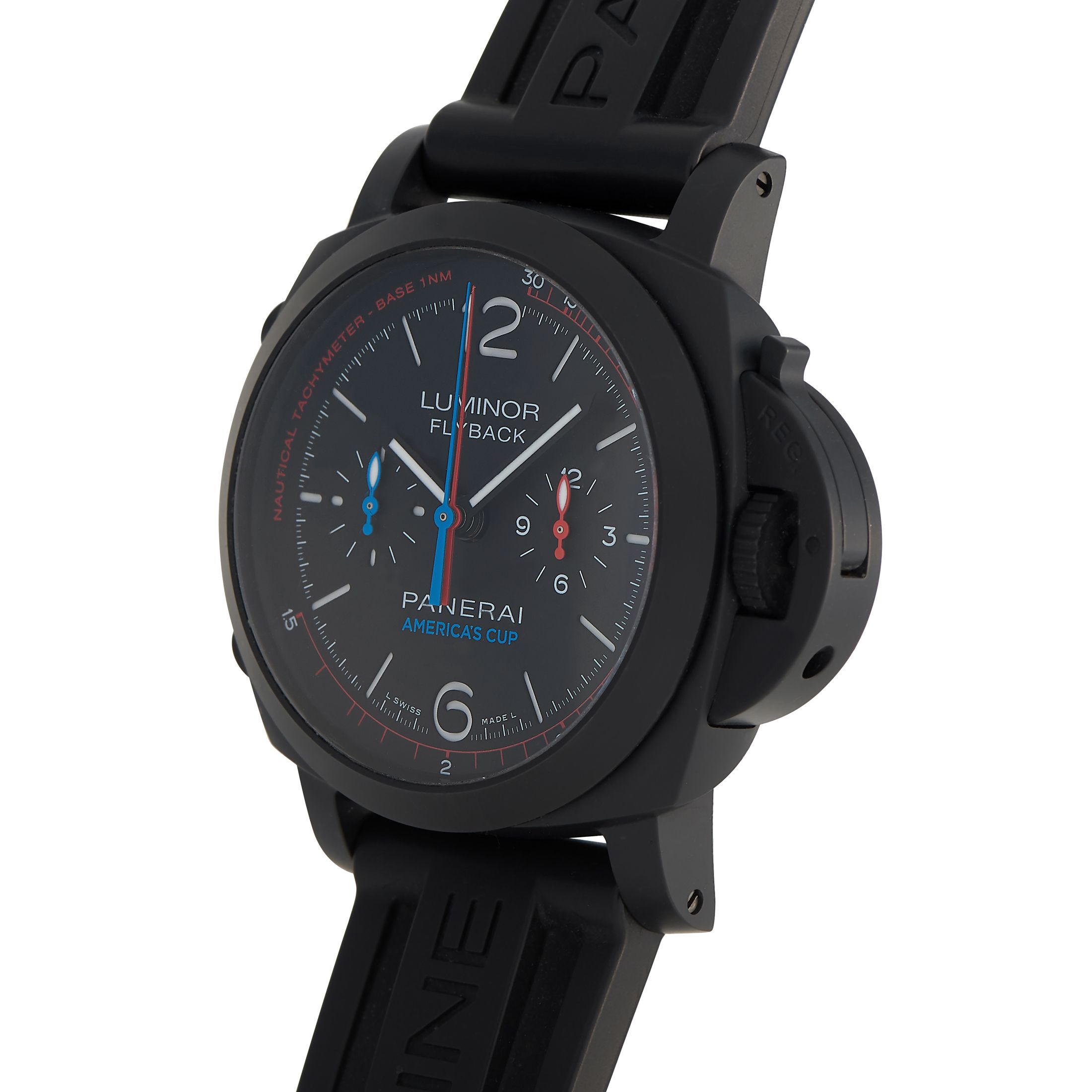 Officine Panerai Luminor 1950 Oracle Team USA 3 Days Flyback Chronograph Watch PAM00725