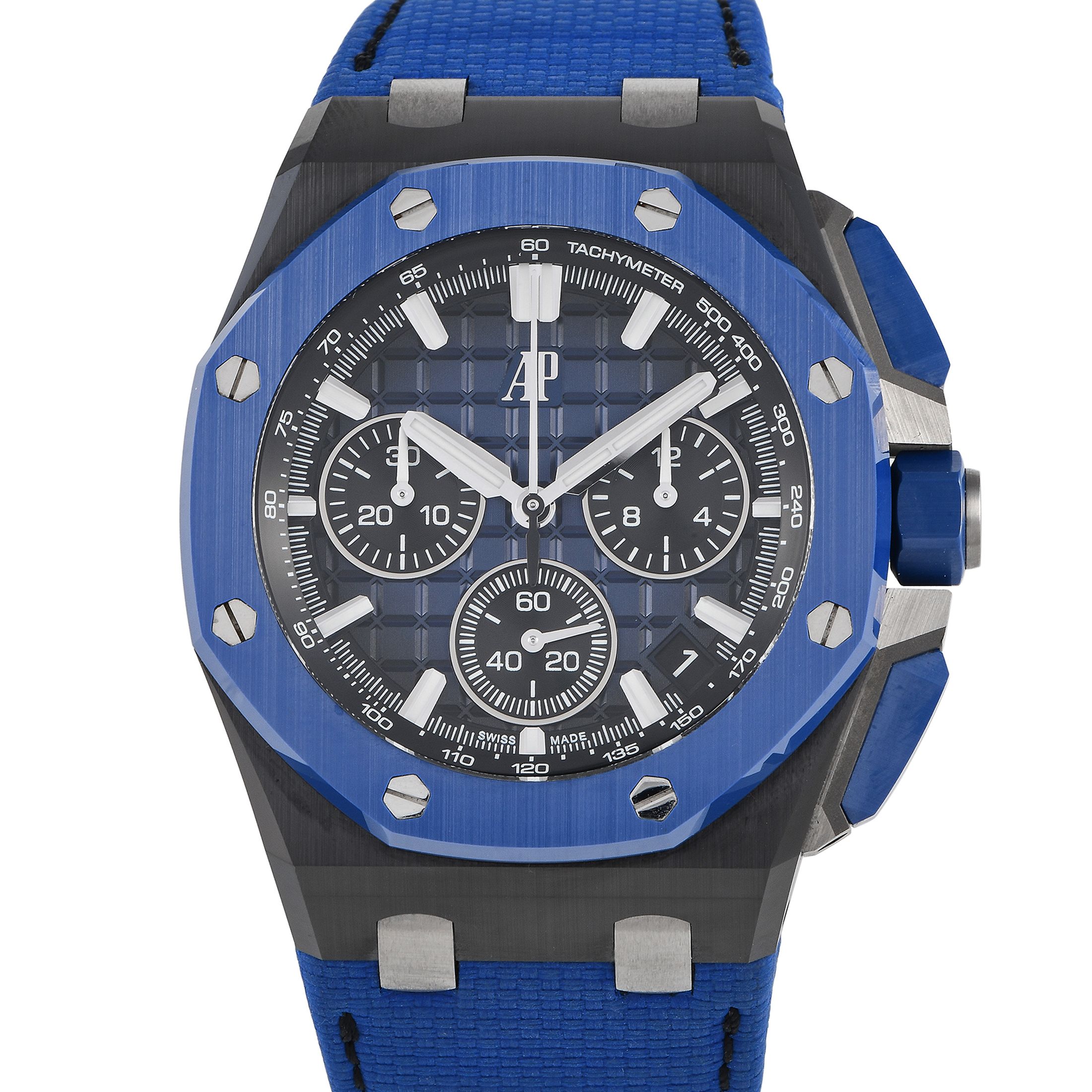 Audemars Piguet Royal Oak Offshore Blue Ceramic Bezel Watch 26420CE.OO.A043VE.01