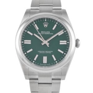 Rolex Oyster Perpetual 41 Green Dial Watch 124300