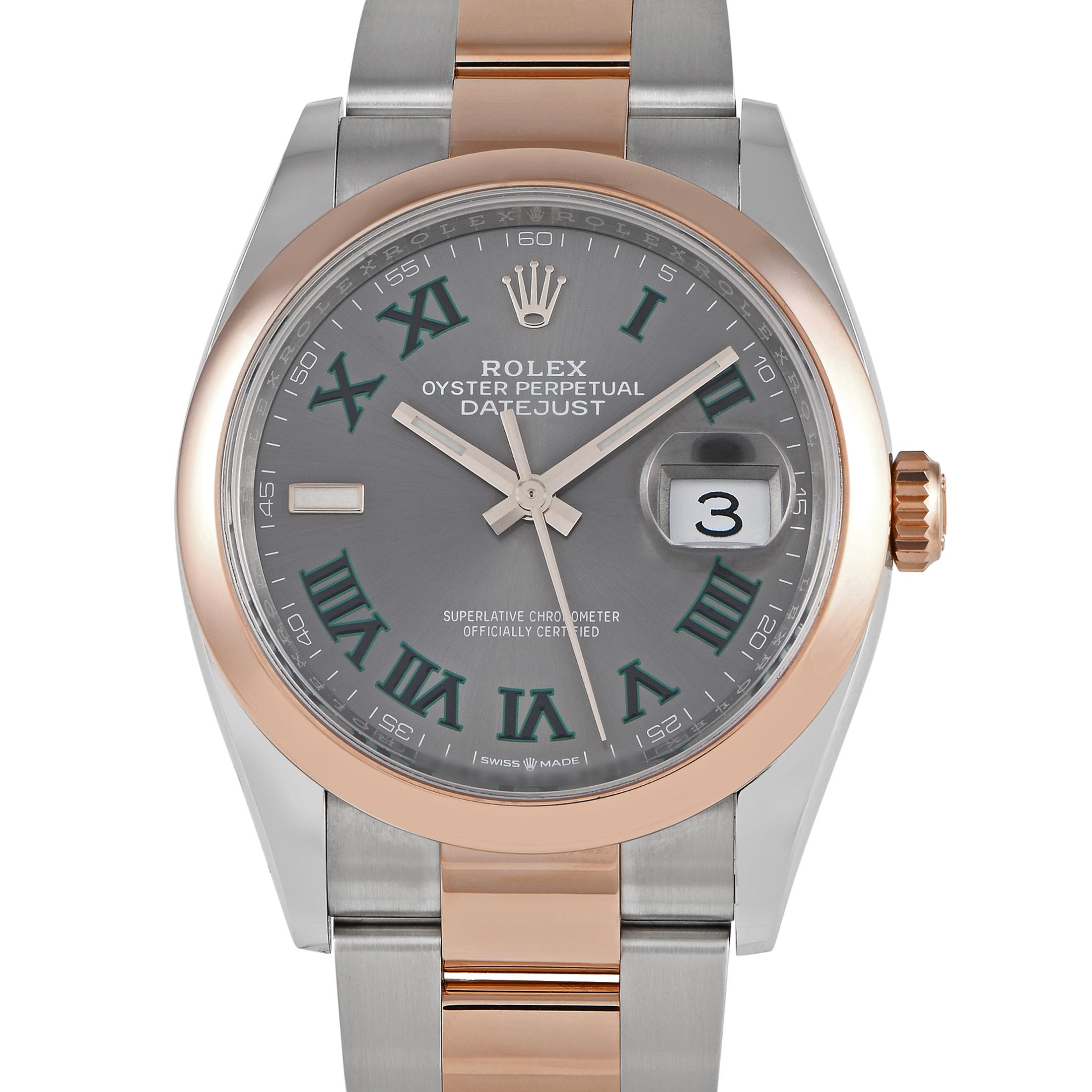 Rolex Datejust 36 Everose Gold and Oystersteel Watch 126201