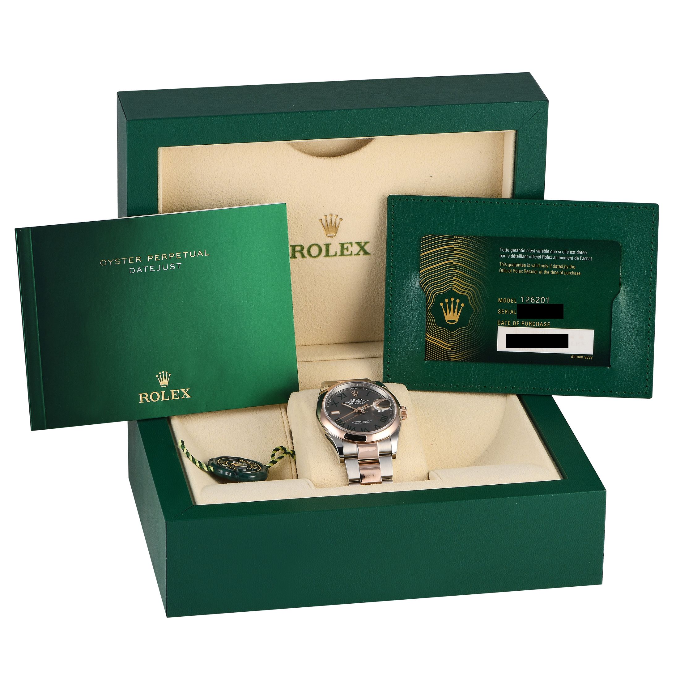 Rolex Datejust 36 Everose Gold and Oystersteel Watch 126201