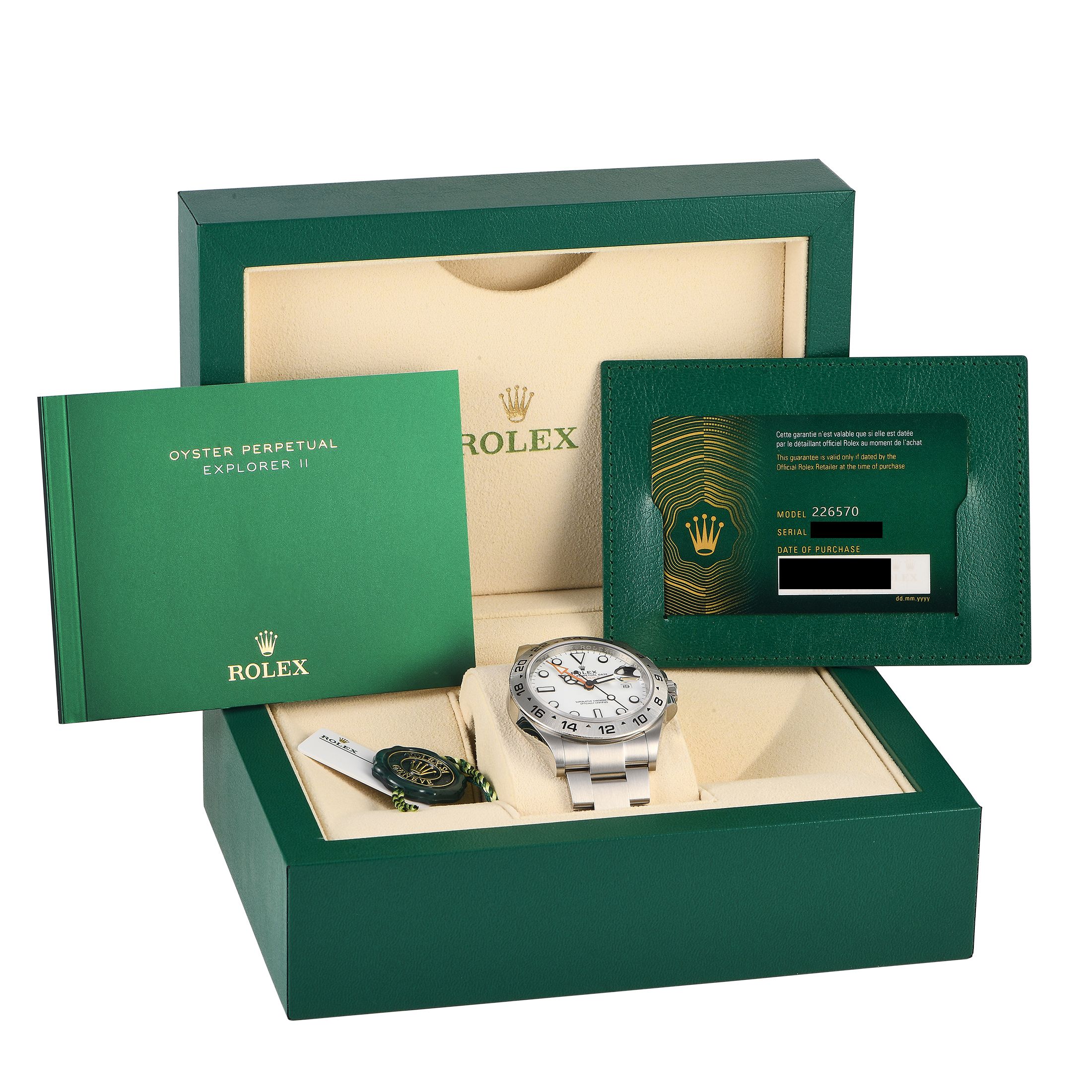 Rolex Explorer II White Dial Watch 226570