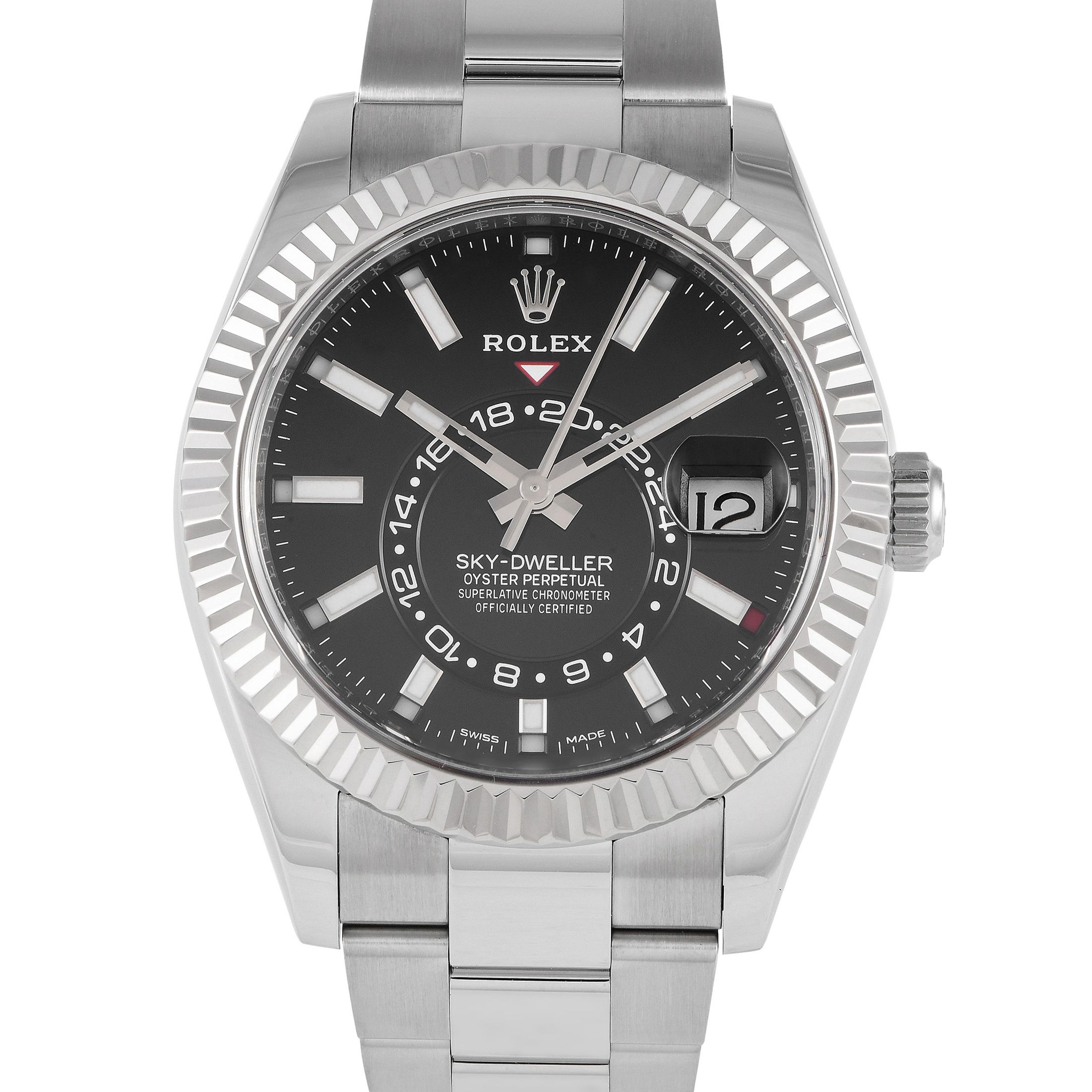 Rolex Sky-Dweller Black Dial Watch 326934