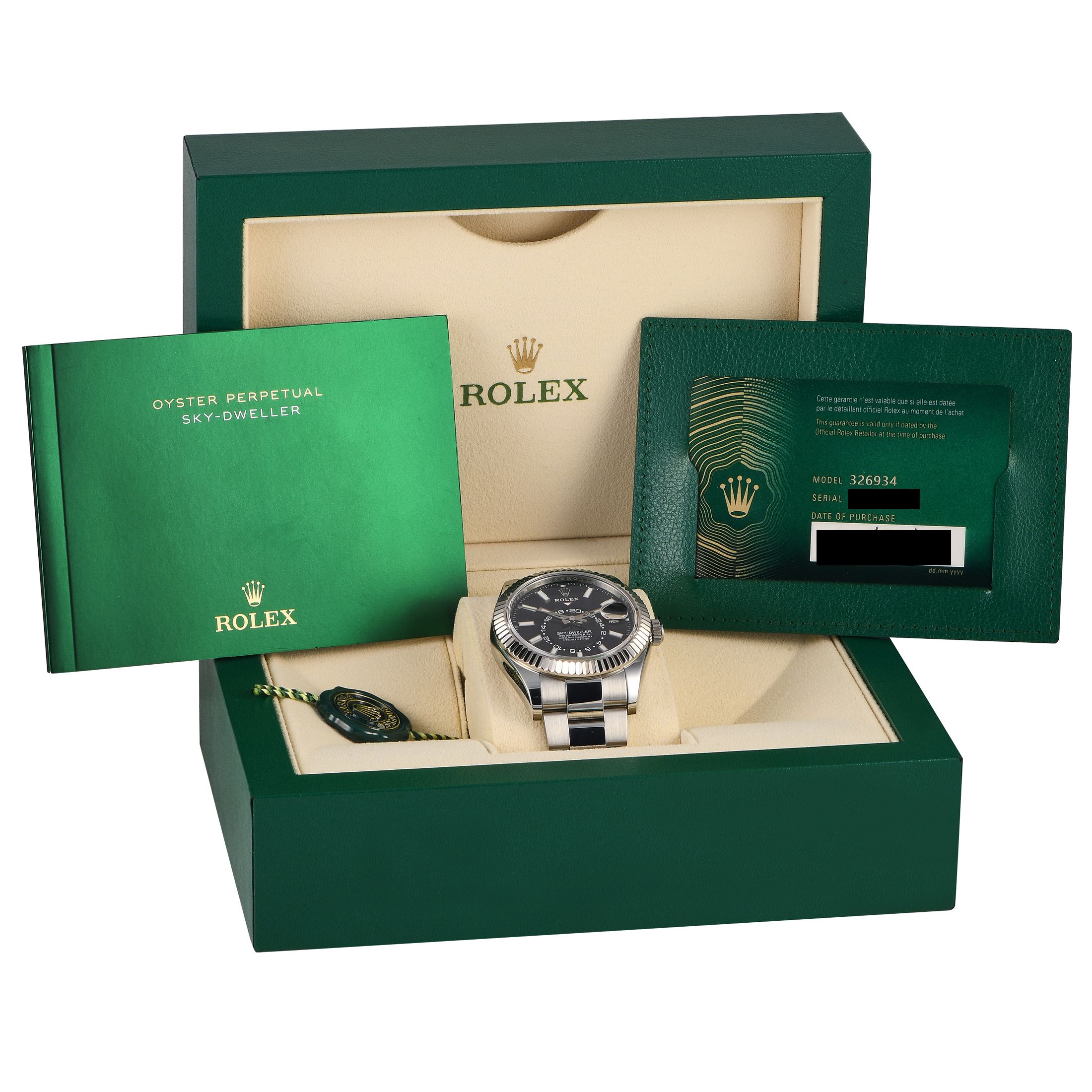 Rolex Sky-Dweller Black Dial Watch 326934