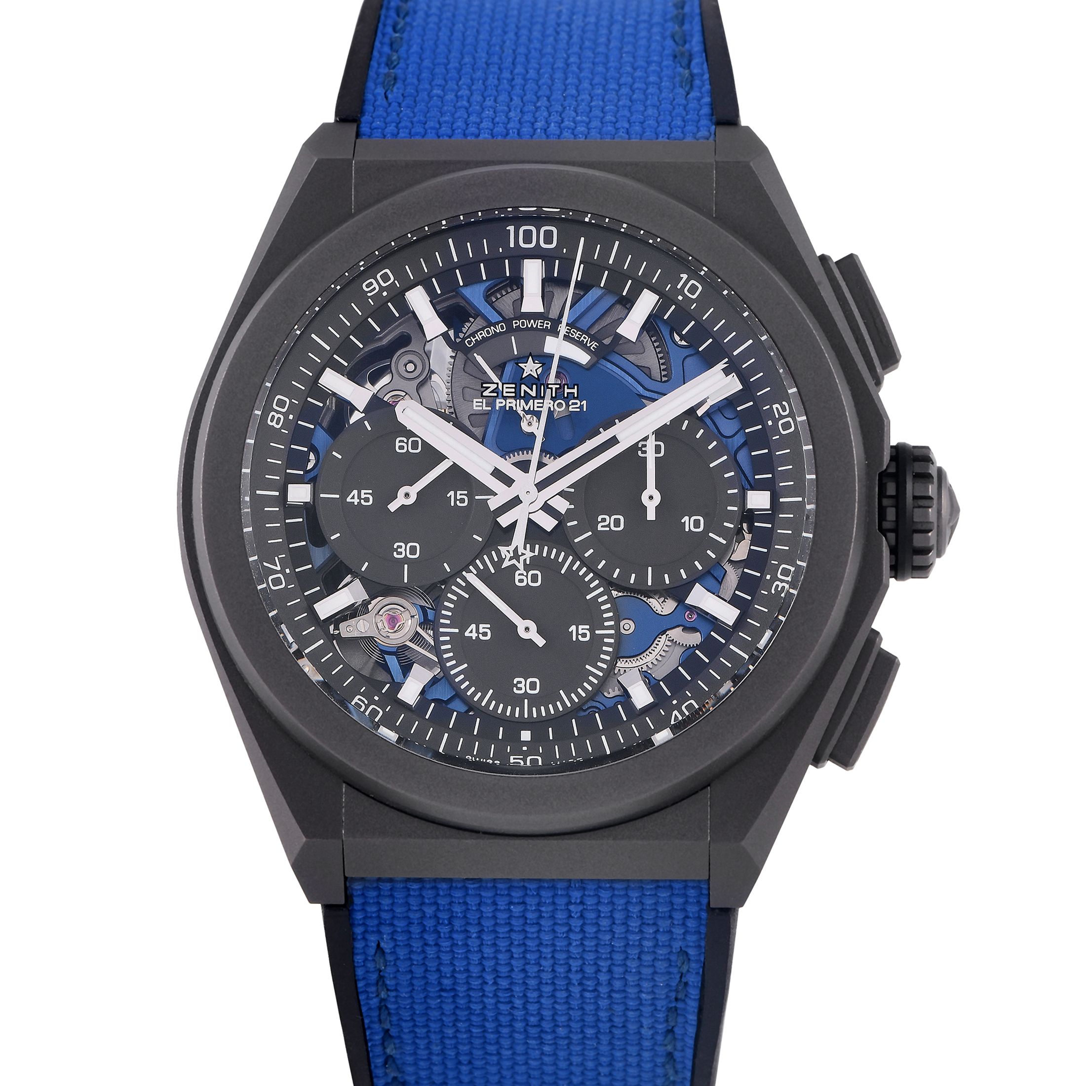 Zenith Defy El Primero 21 Ultrablue Chronograph Watch 97.9001.9004/81.R946