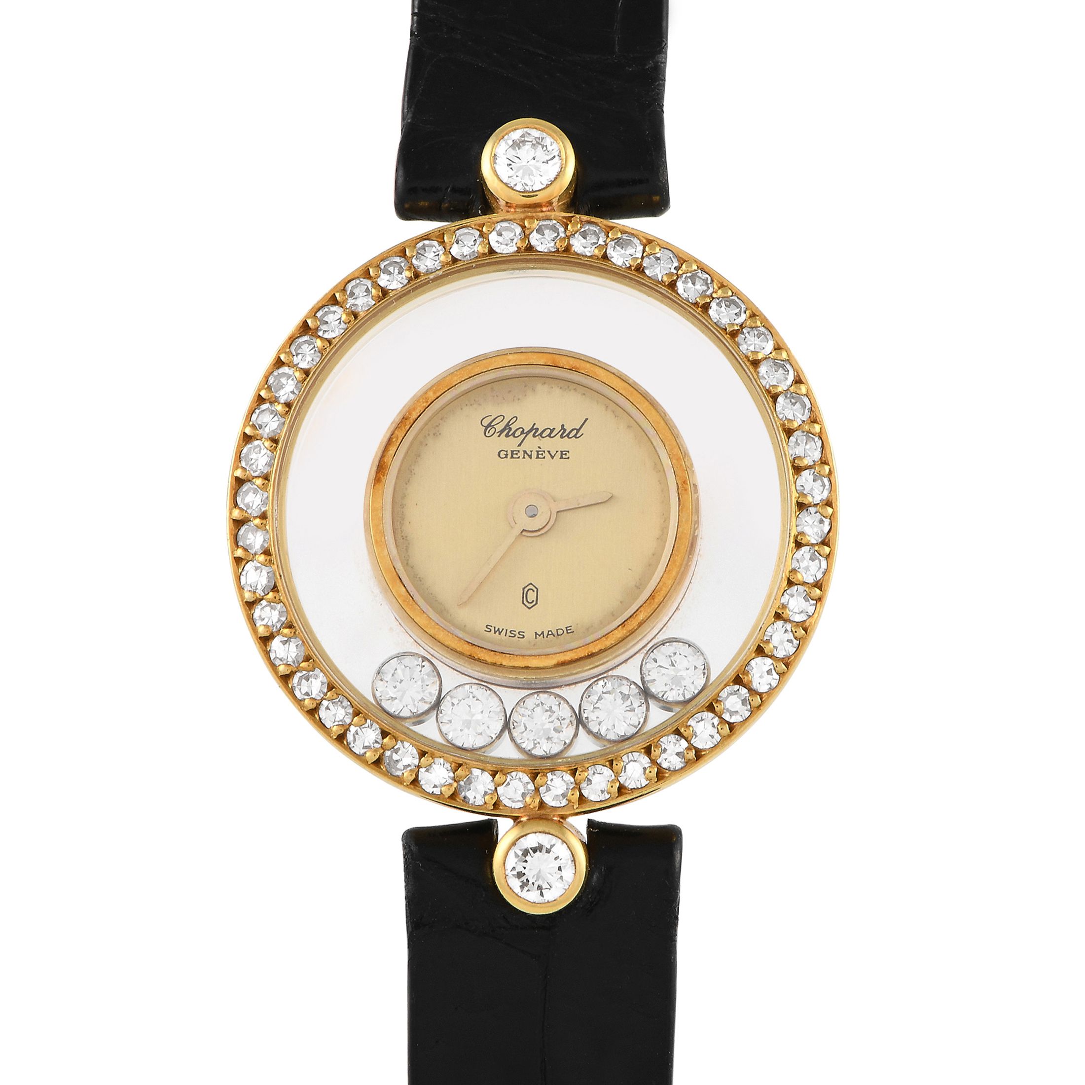 Chopard Happy Diamonds 18K Yellow Gold Ladies Watch