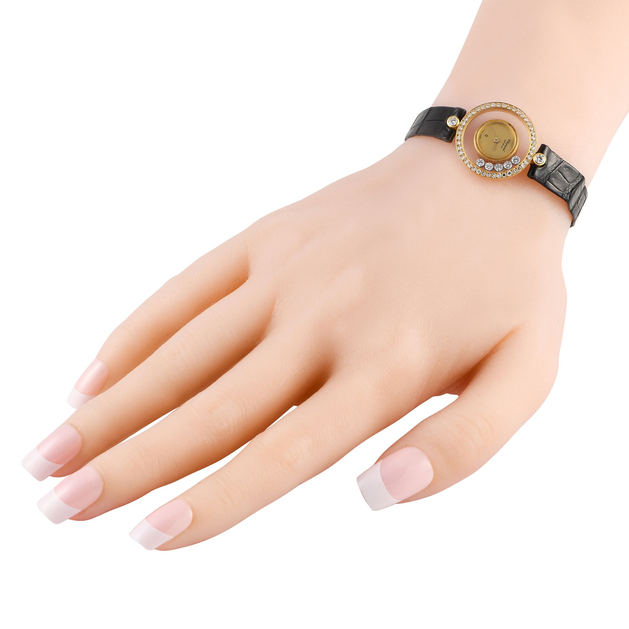 Chopard Happy Diamonds 18K Yellow Gold Ladies Watch